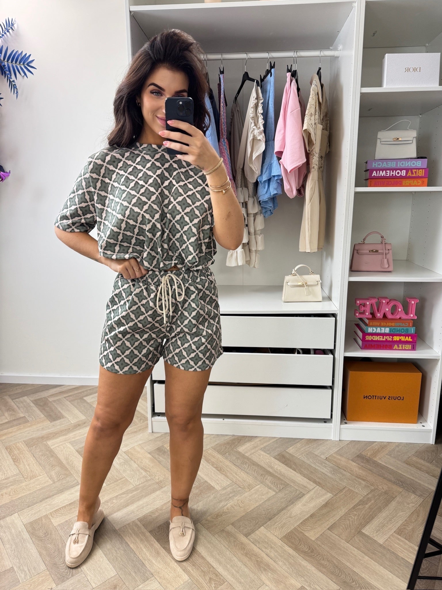 2 delige set Jill print Army
