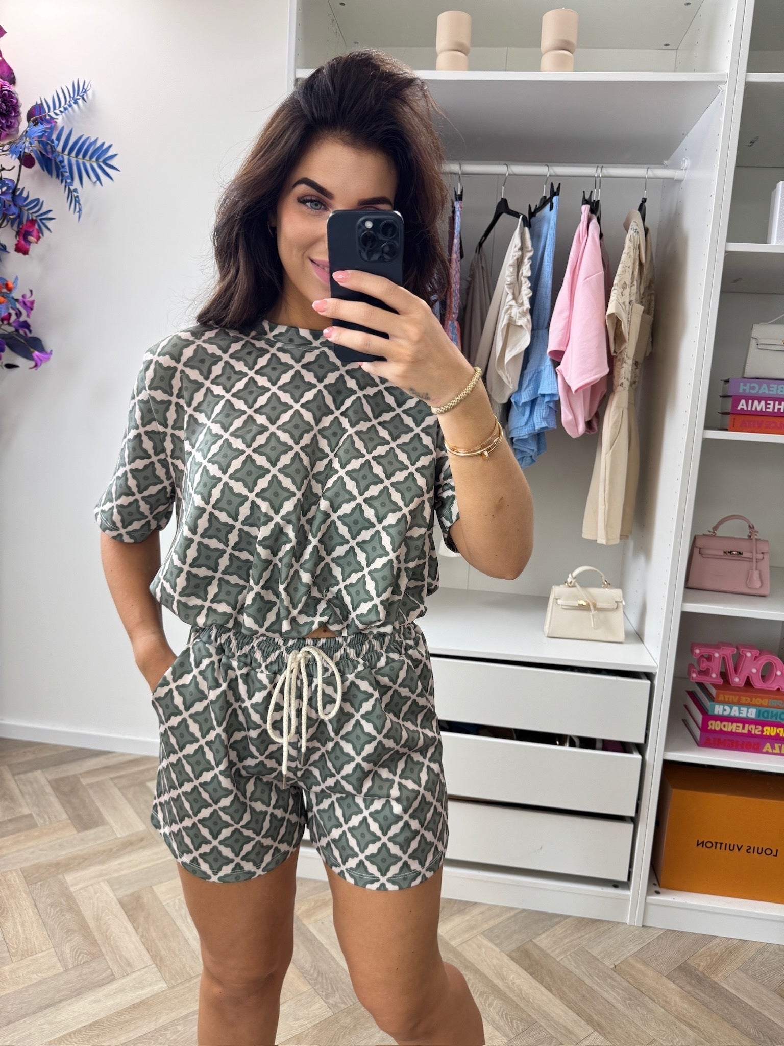 2 delige set Jill print Army