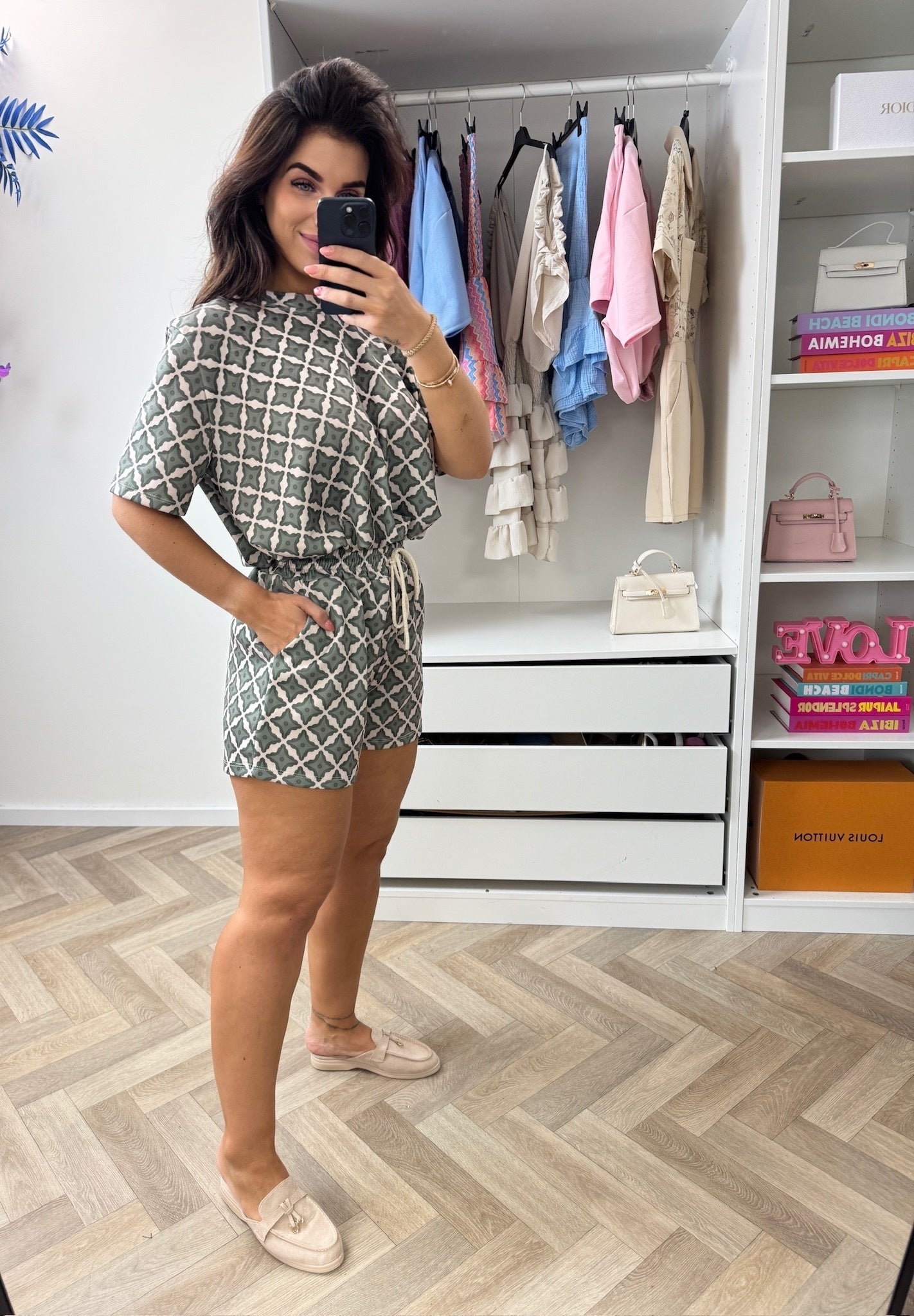 2 delige set Jill print Army