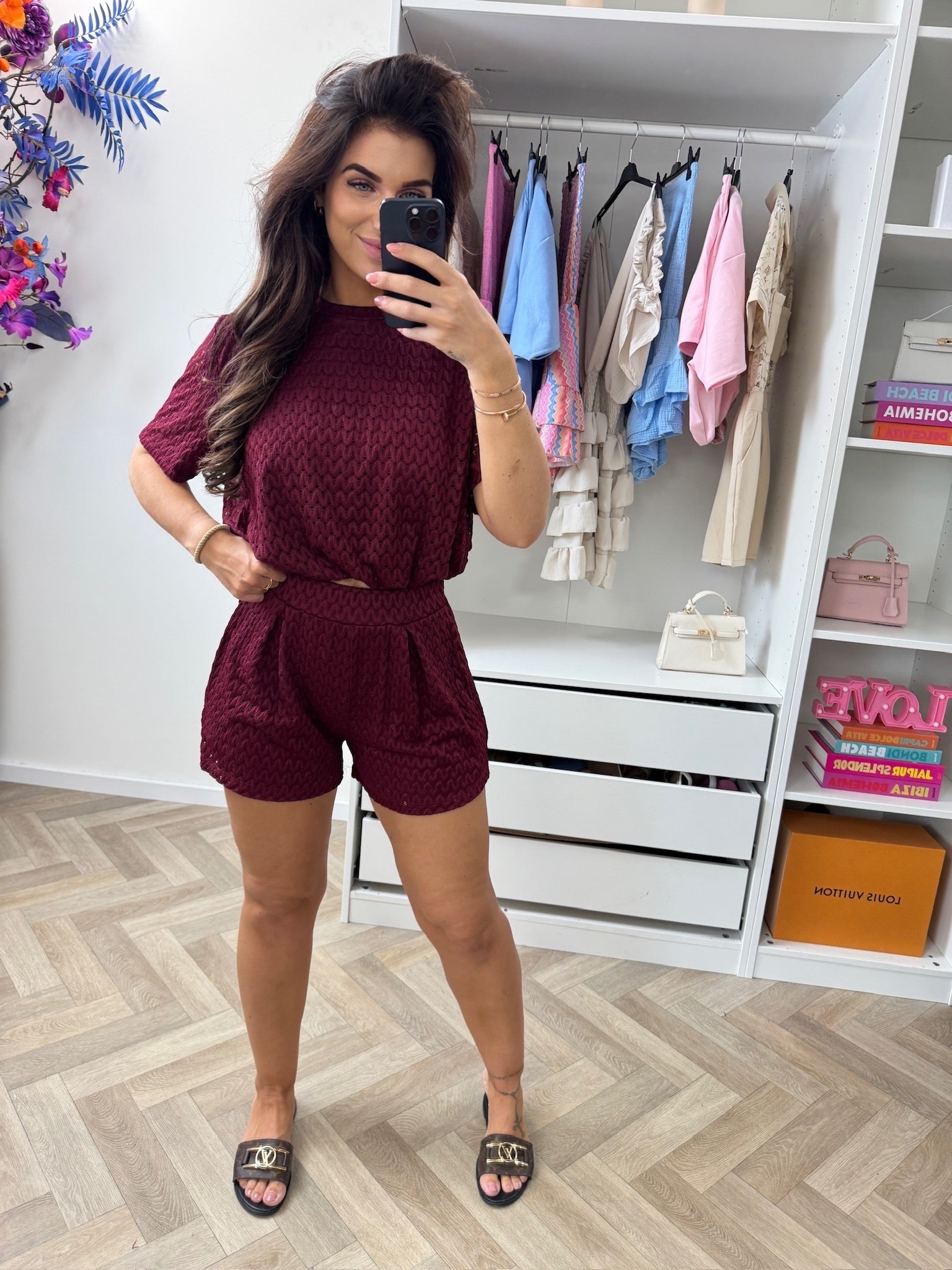 2 Delige Set Mandy Bordeaux