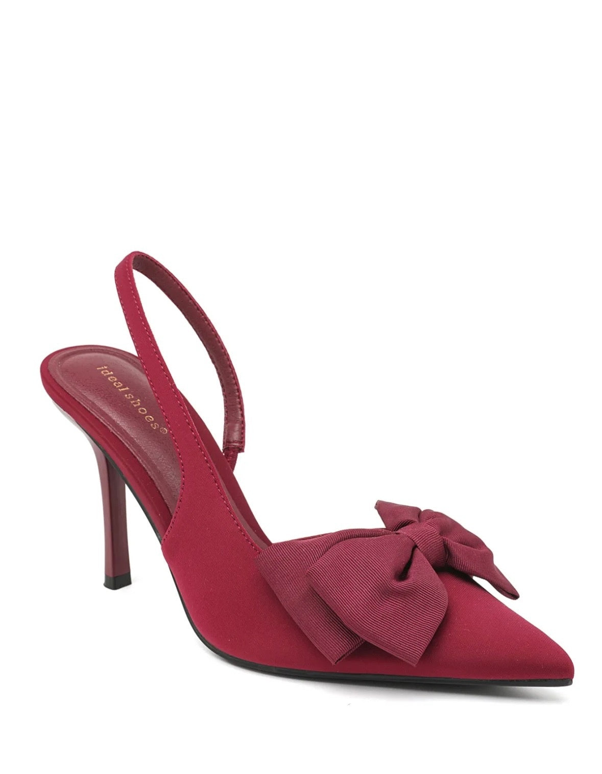 Heels Bow New 3298 Wine