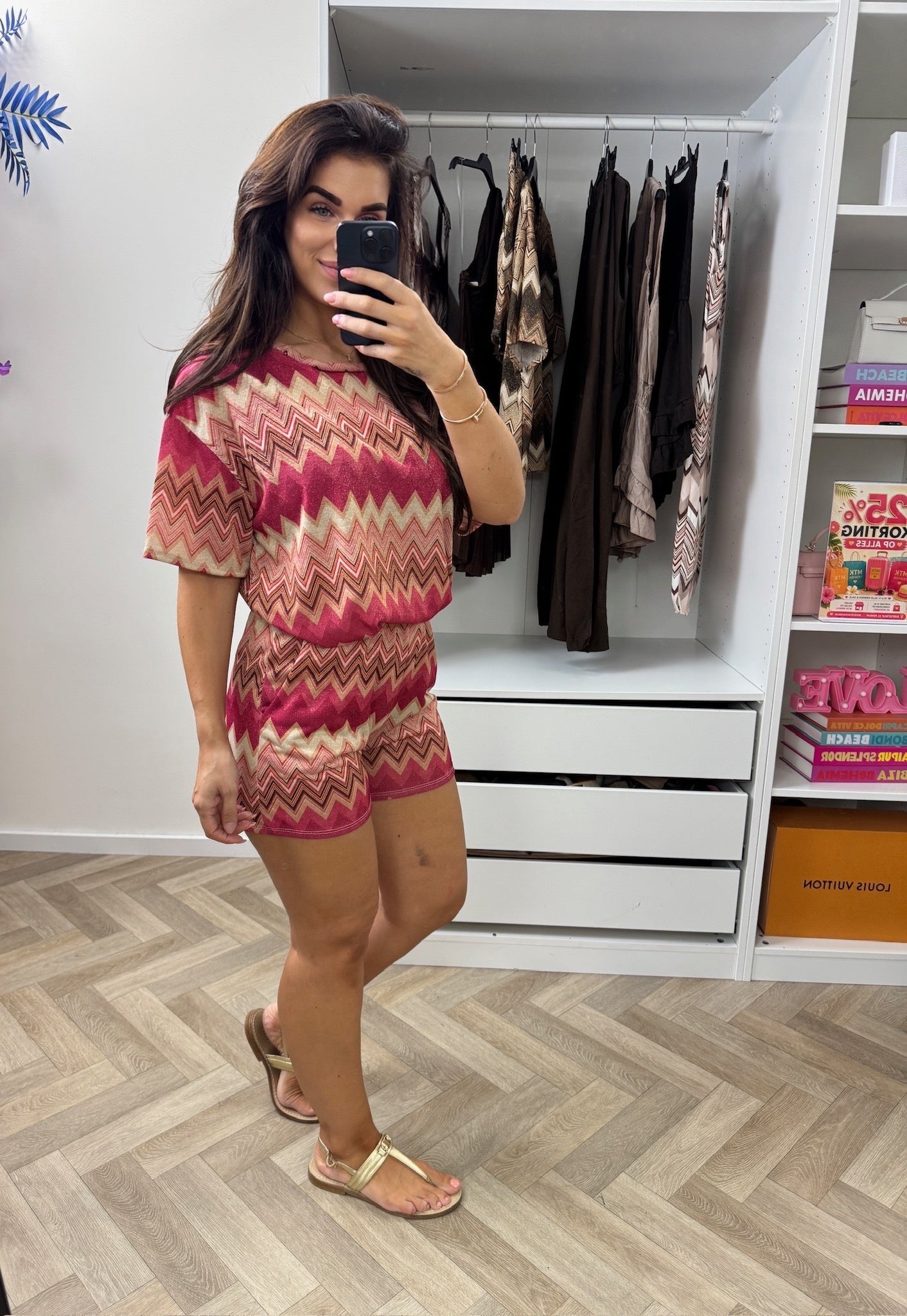 Set Lurex Zigzag Nikky Fuchsia