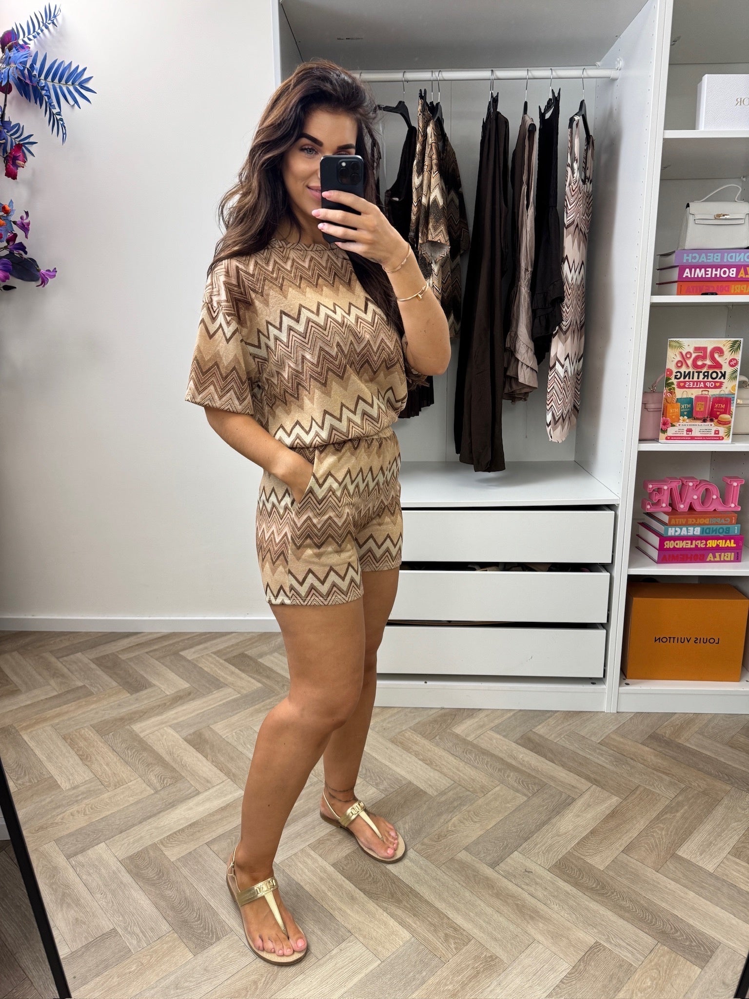 Set Lurex Zigzag Nikky Beige