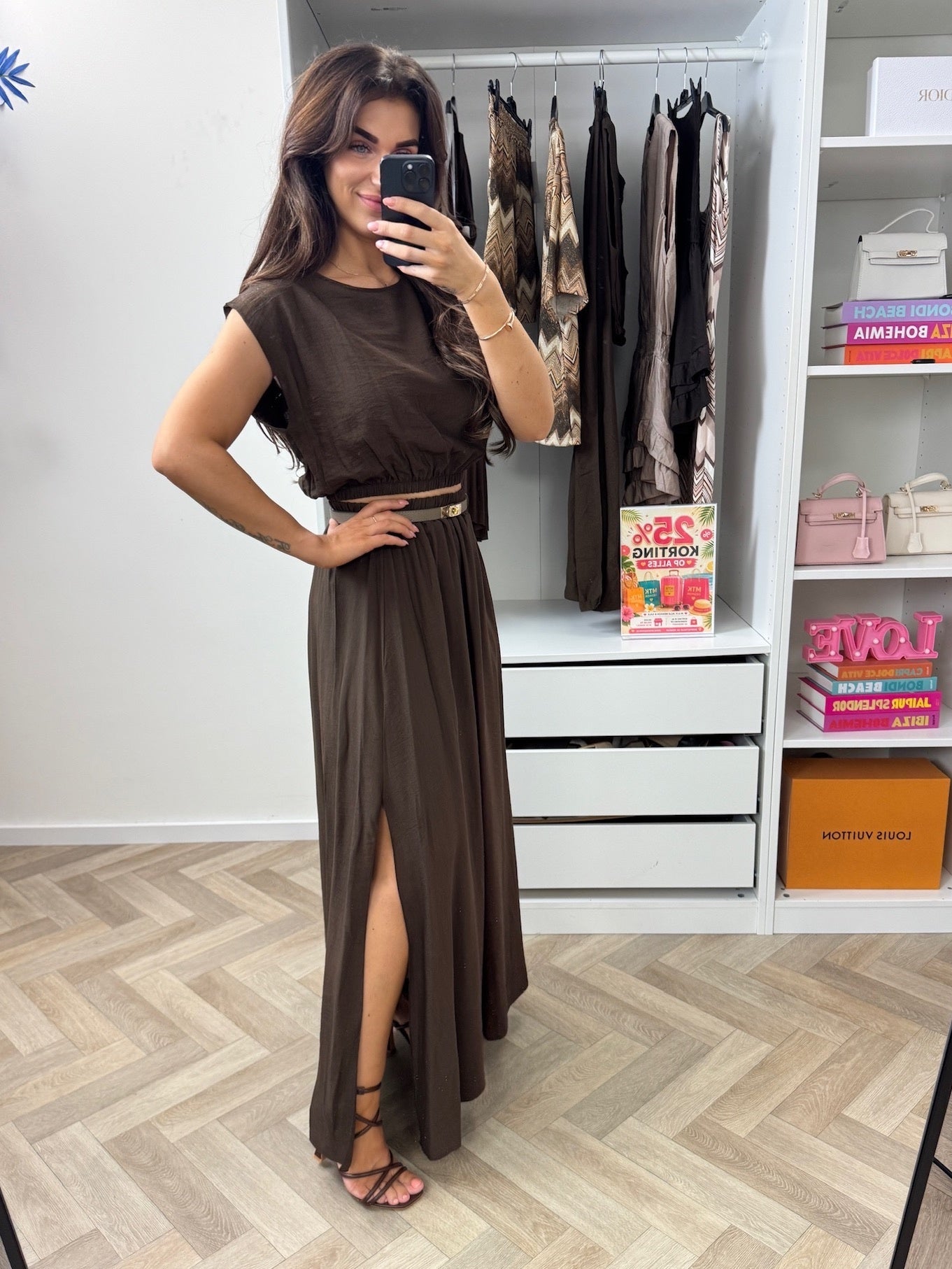 Set Long Skirt Choco