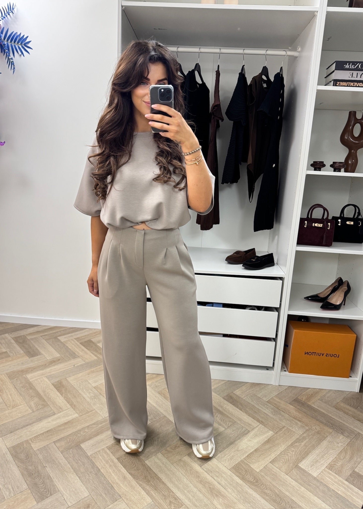 Joggings Set Donna New Taupe