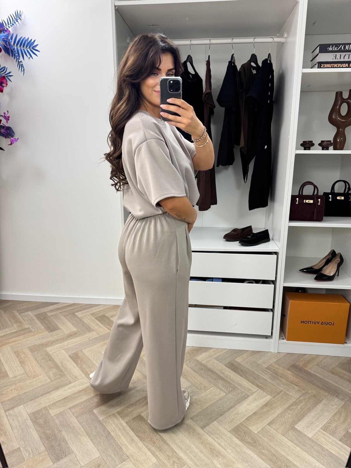 Joggings Set Donna New Taupe