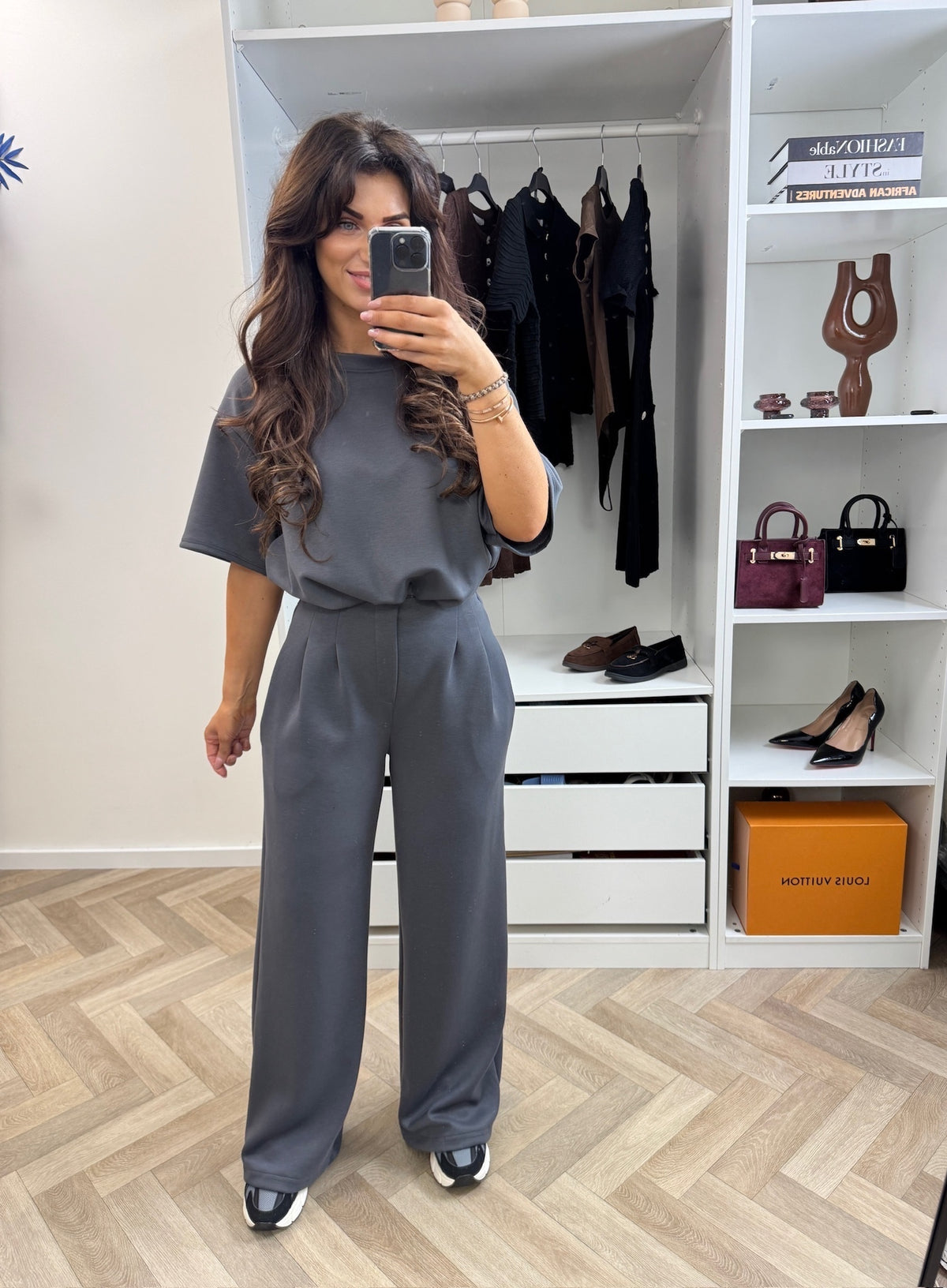 Joggings Set Donna New Dark Grey