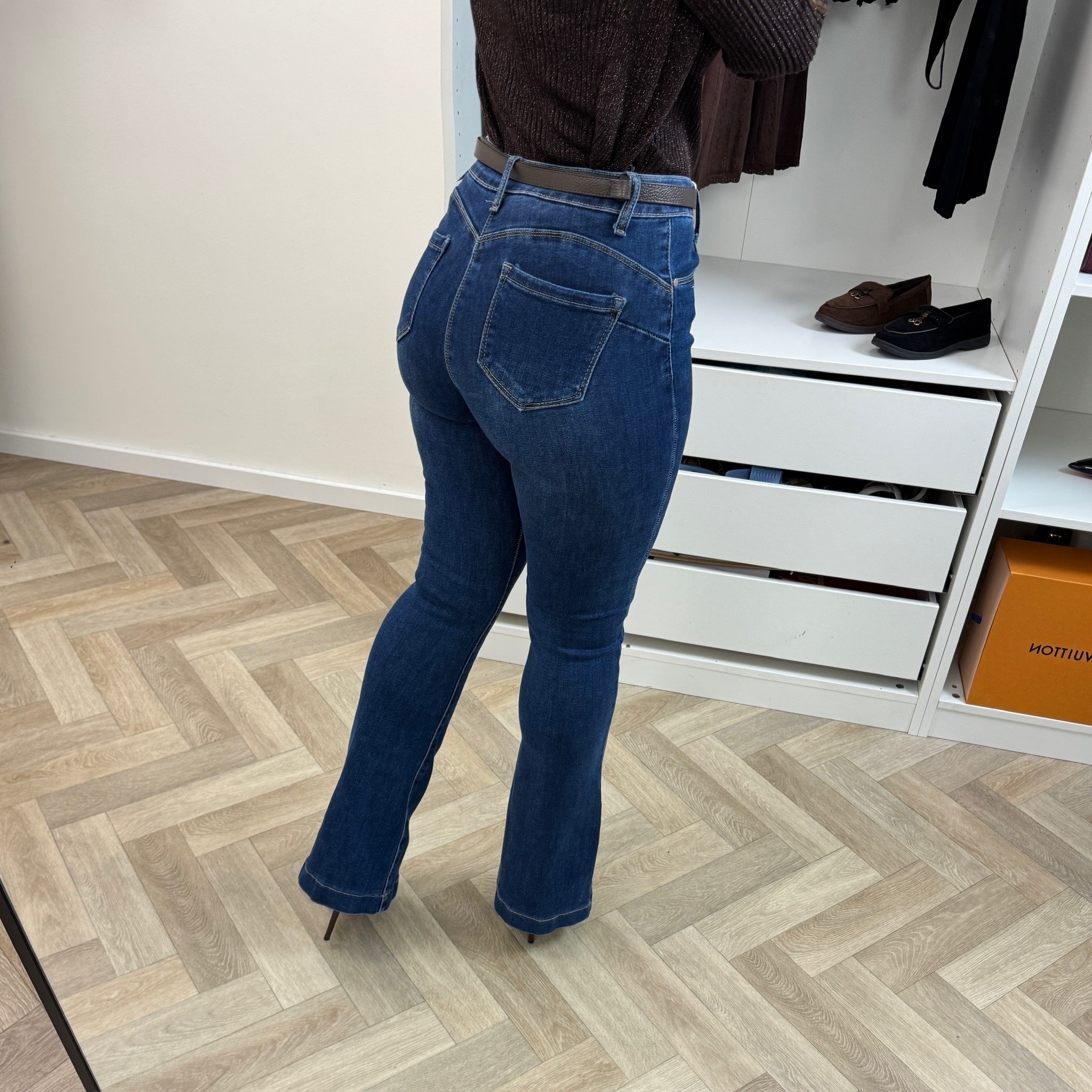 Perfect Flair Stretch Jeans Dark Blue M1076-11