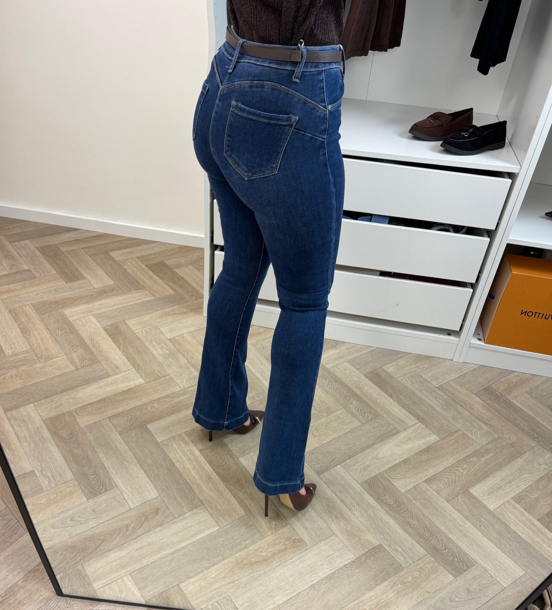 Perfect Flair Stretch Jeans Dark Blue M1076-11