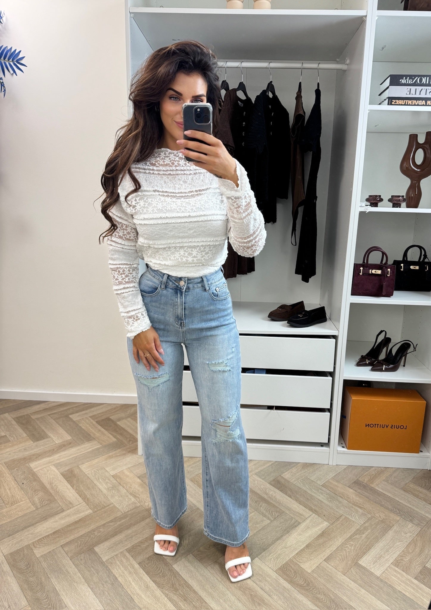 Top Bobby Lace White 22005