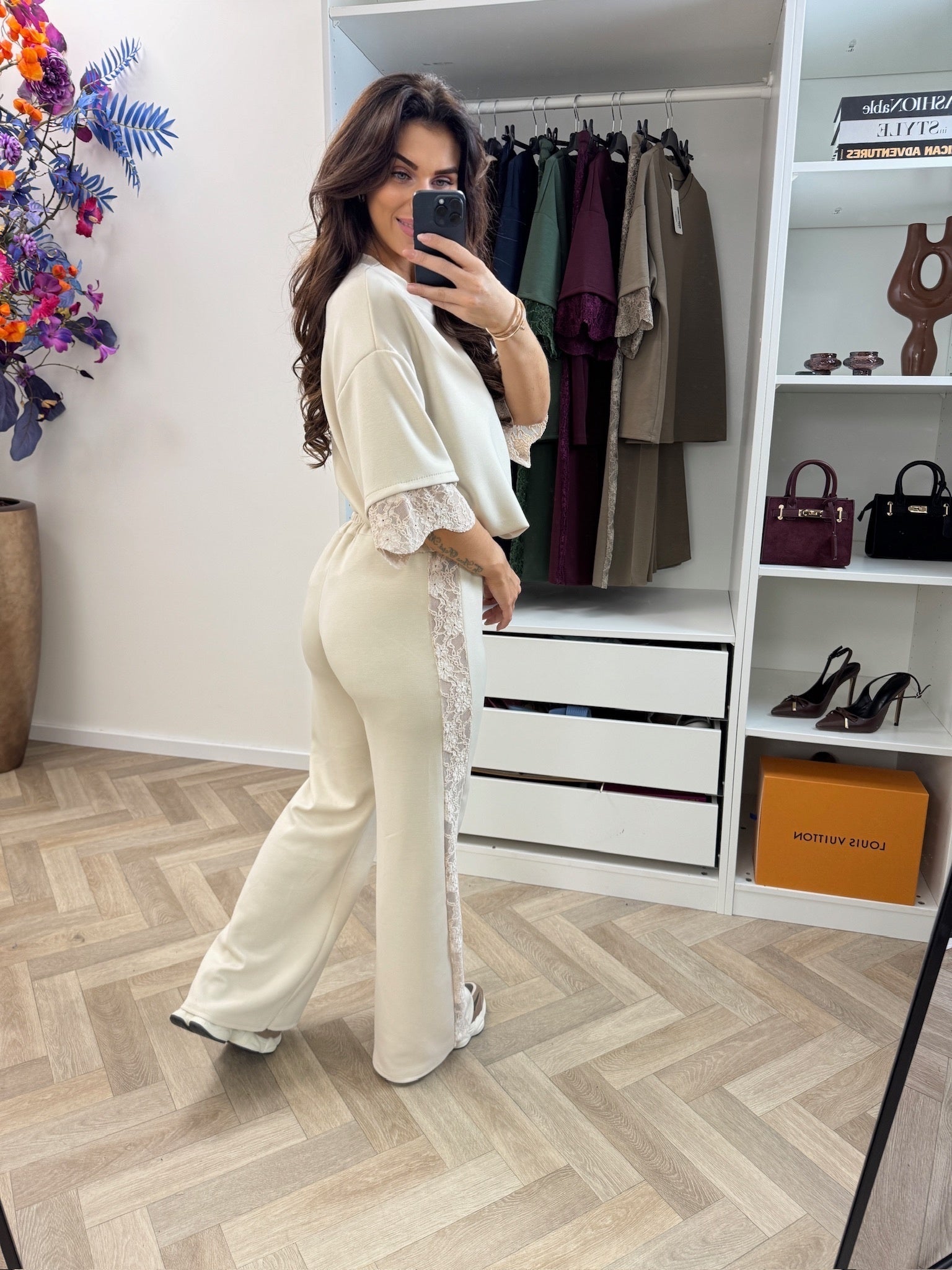 Joggingspak Lace Beige