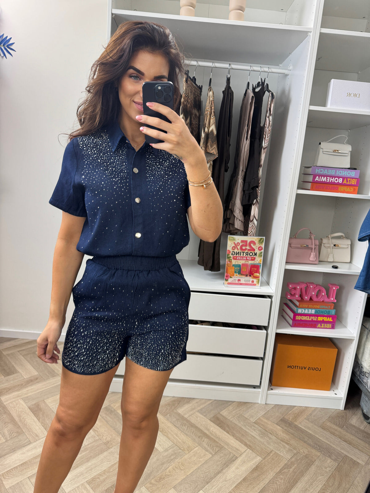 Denim Sets Diamonds By Swan Dark Denim R789