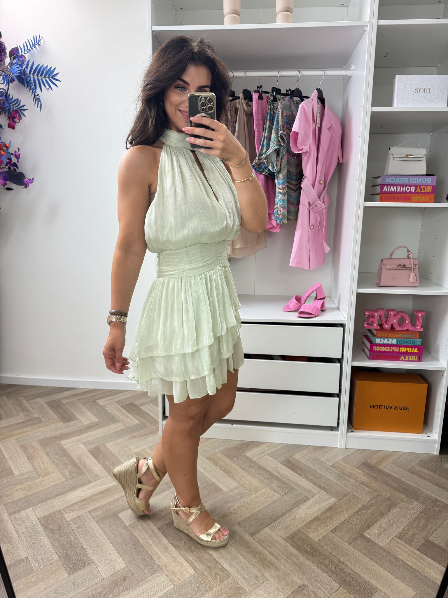Dress Jennie Ruffle Mint WZ20649