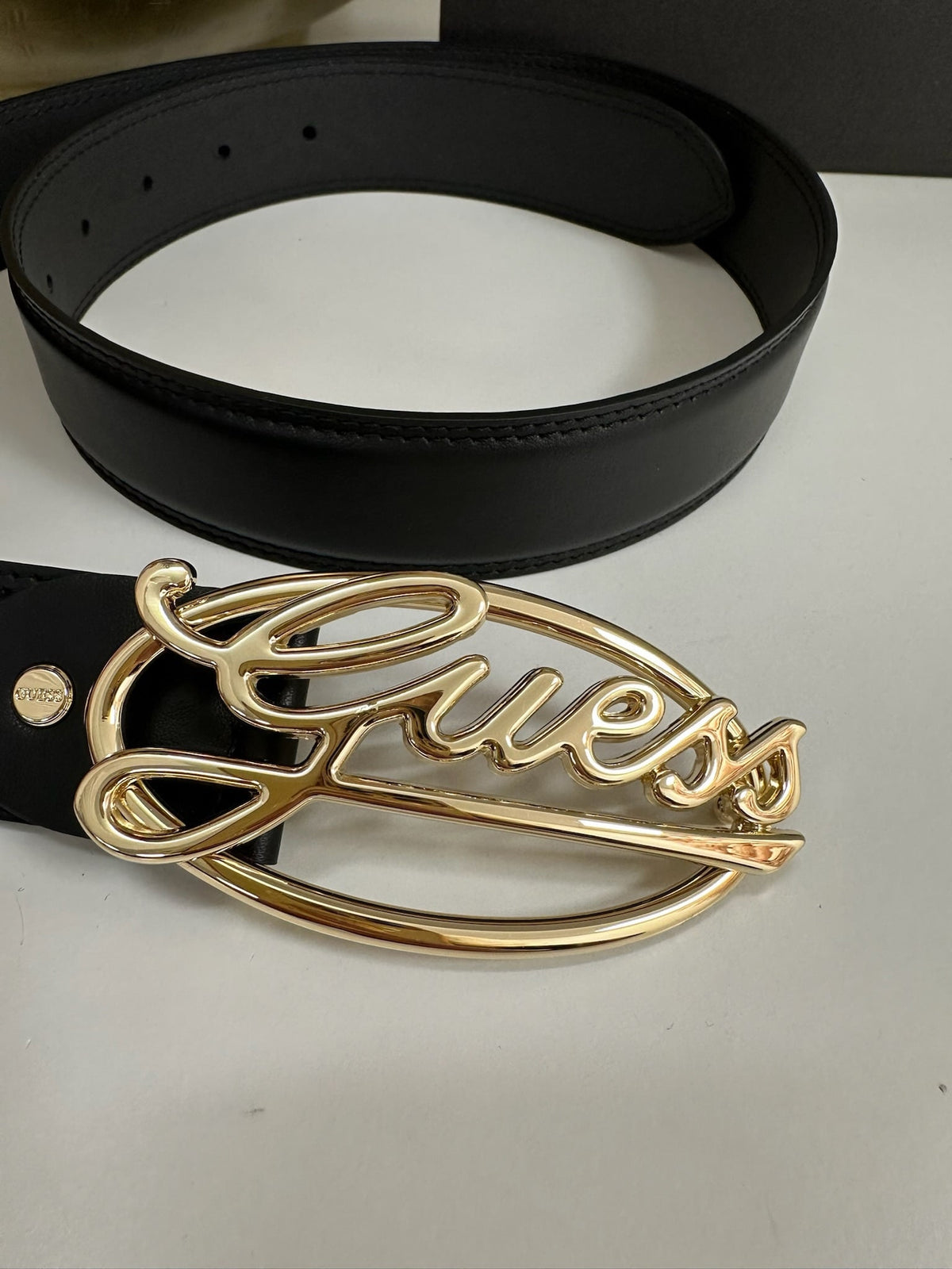 Belt Adj Logo Black Guess 1059