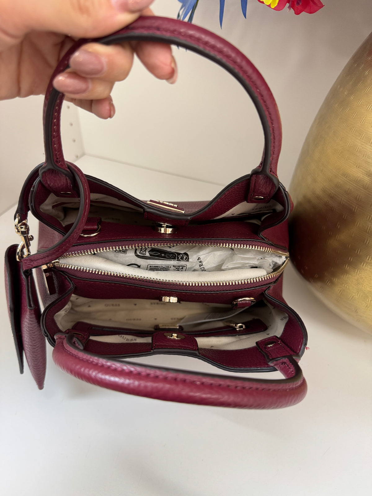 Tote Bag Lorella Merlot Guess 1386