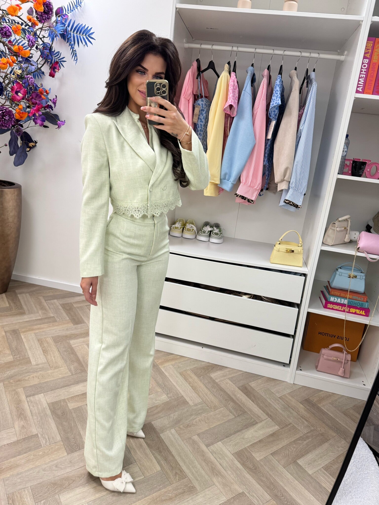 Luxe Blazer Donna V362 Mint