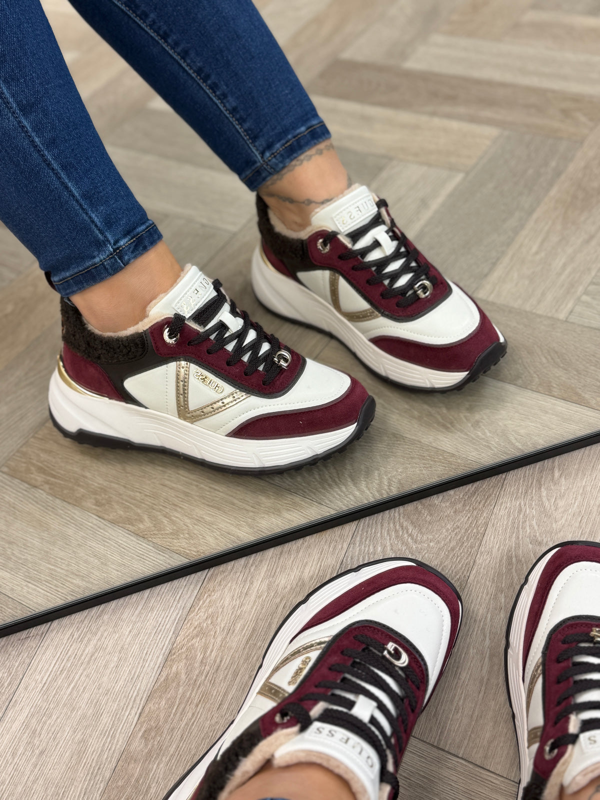 Sneakers Facter Burgundy Creme 1436