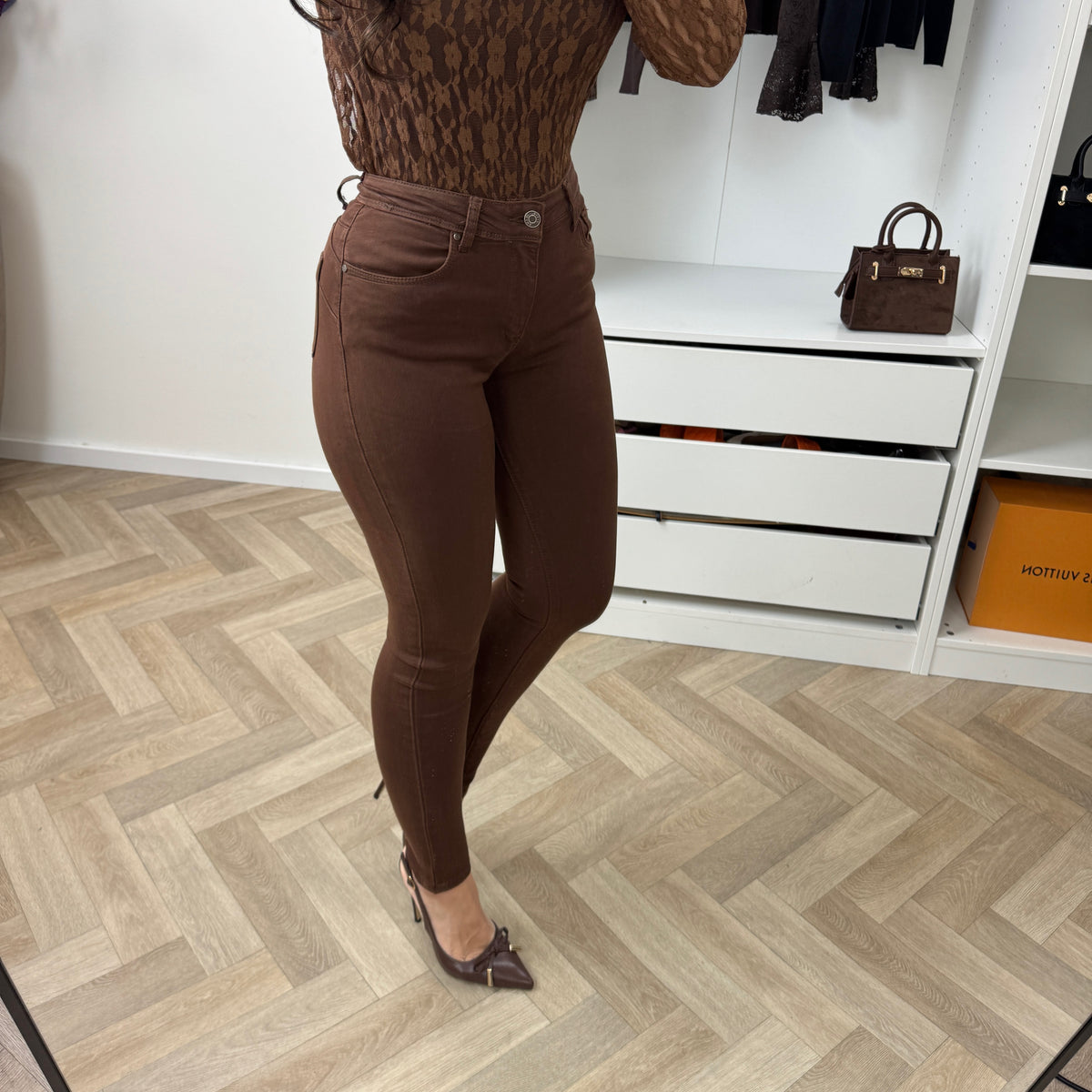 Jeans Super Stretch Light Choco B001-21