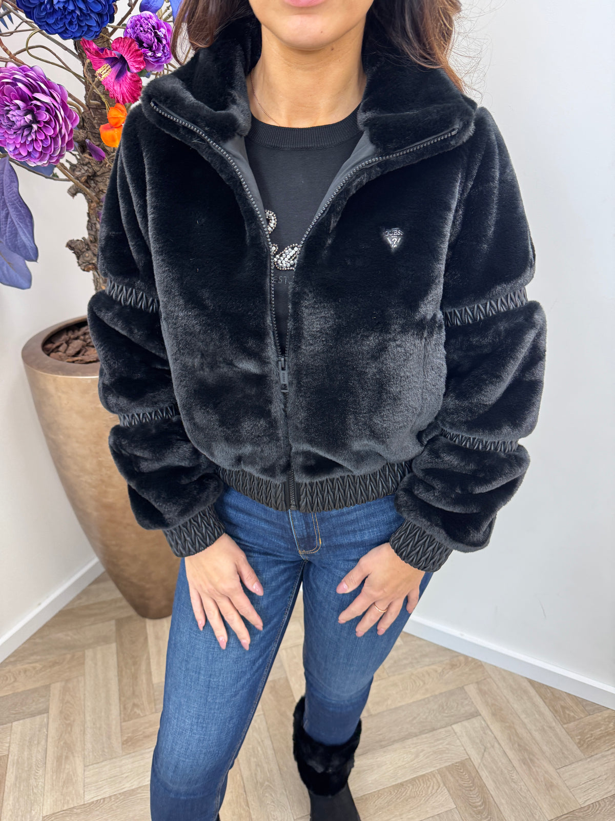 Jacket Carla Black Guess 1427