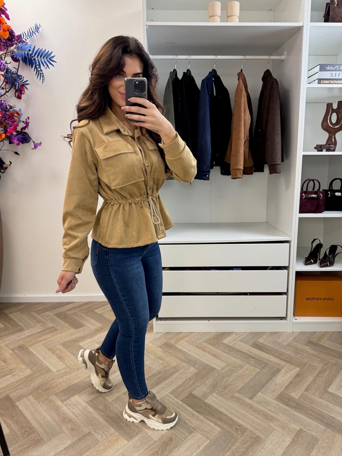 Suede Jacket Sita Beige