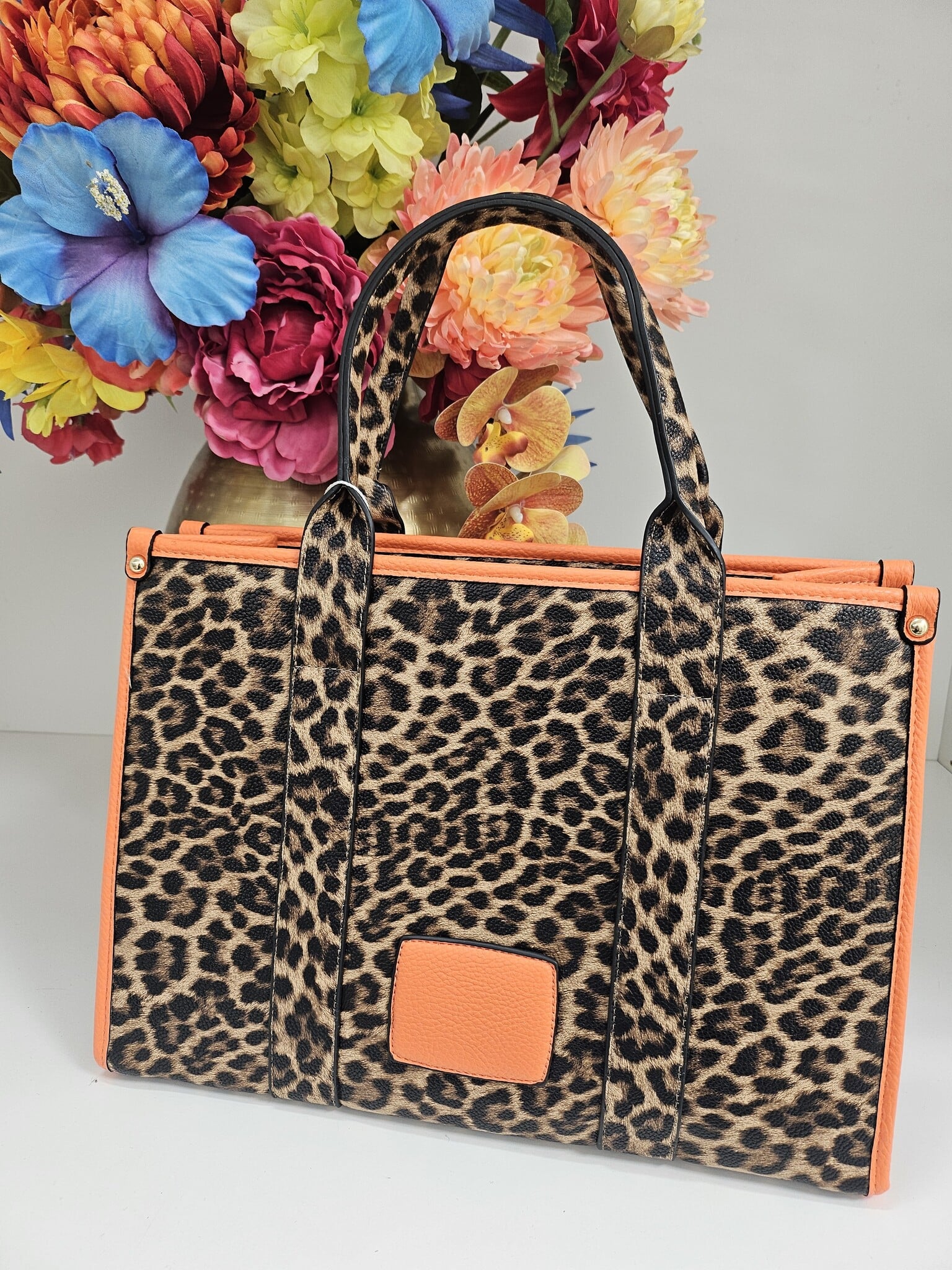 Tote bag Leopard BW-888 Orange