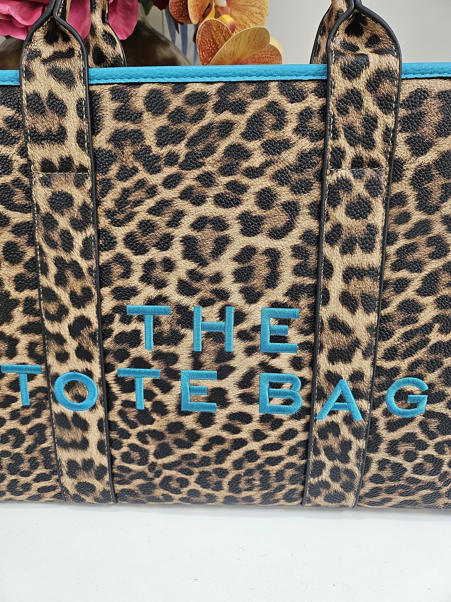 Tote bag Leopard BW-888 Turquoise