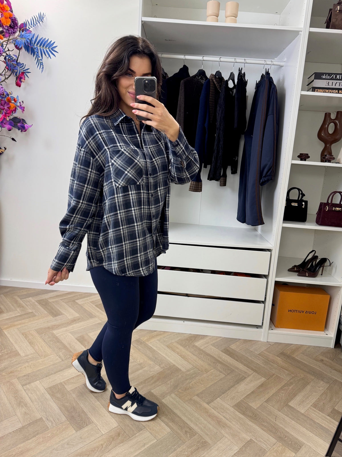 Ruit Blouse May Navy KD22036