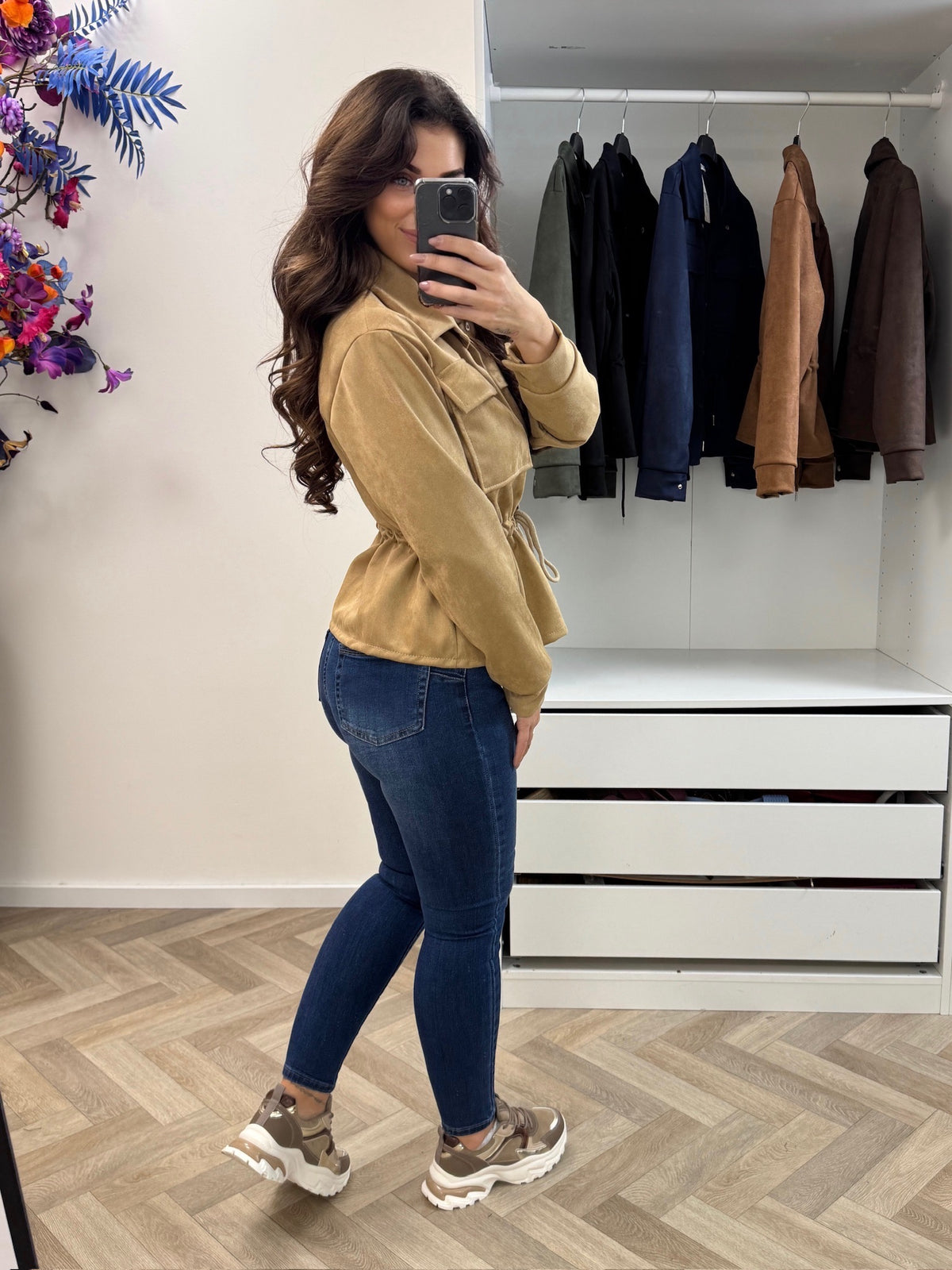 Suede Jacket Sita Beige