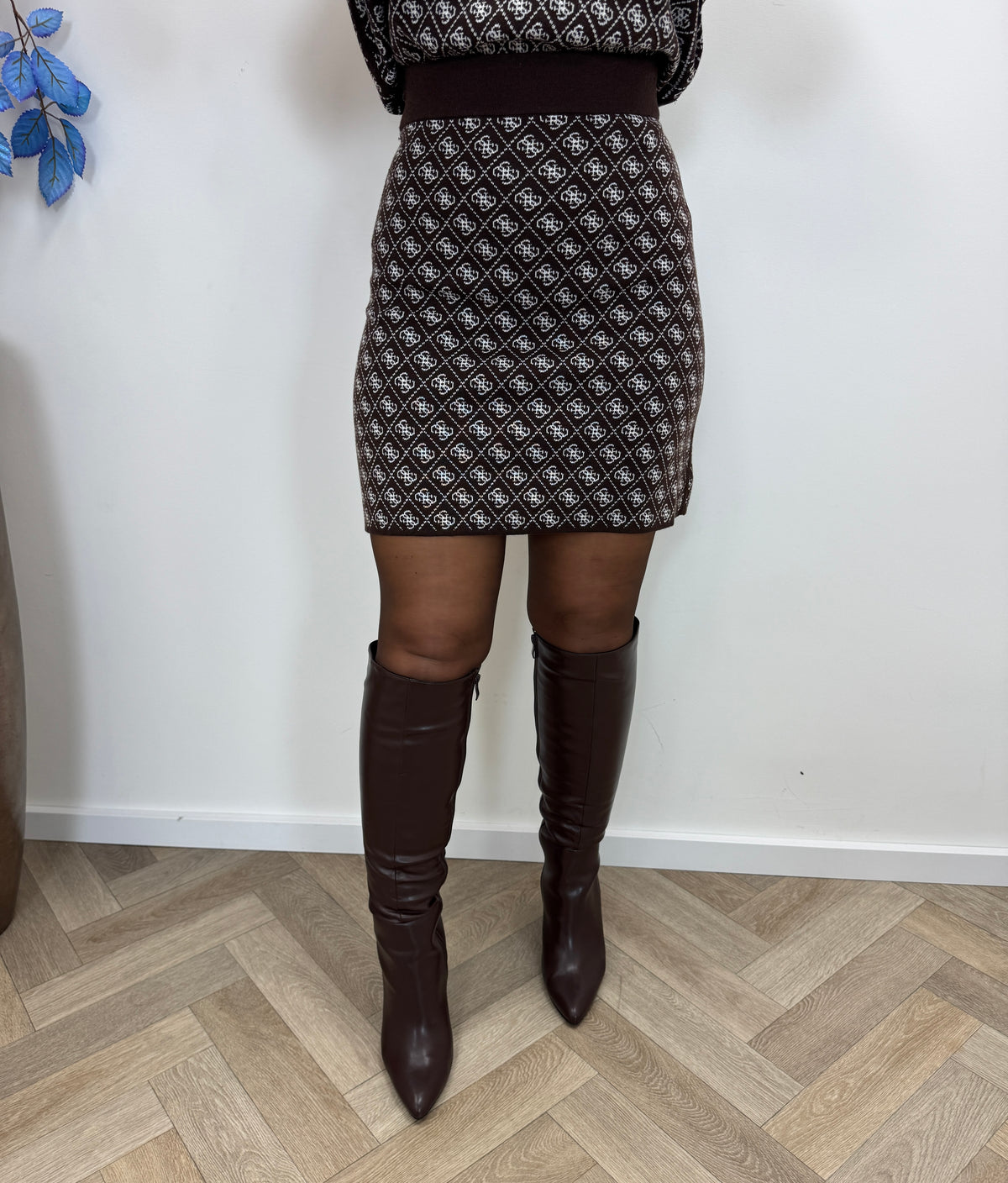 Skirt Aubrey Logo Choco Guess 1361