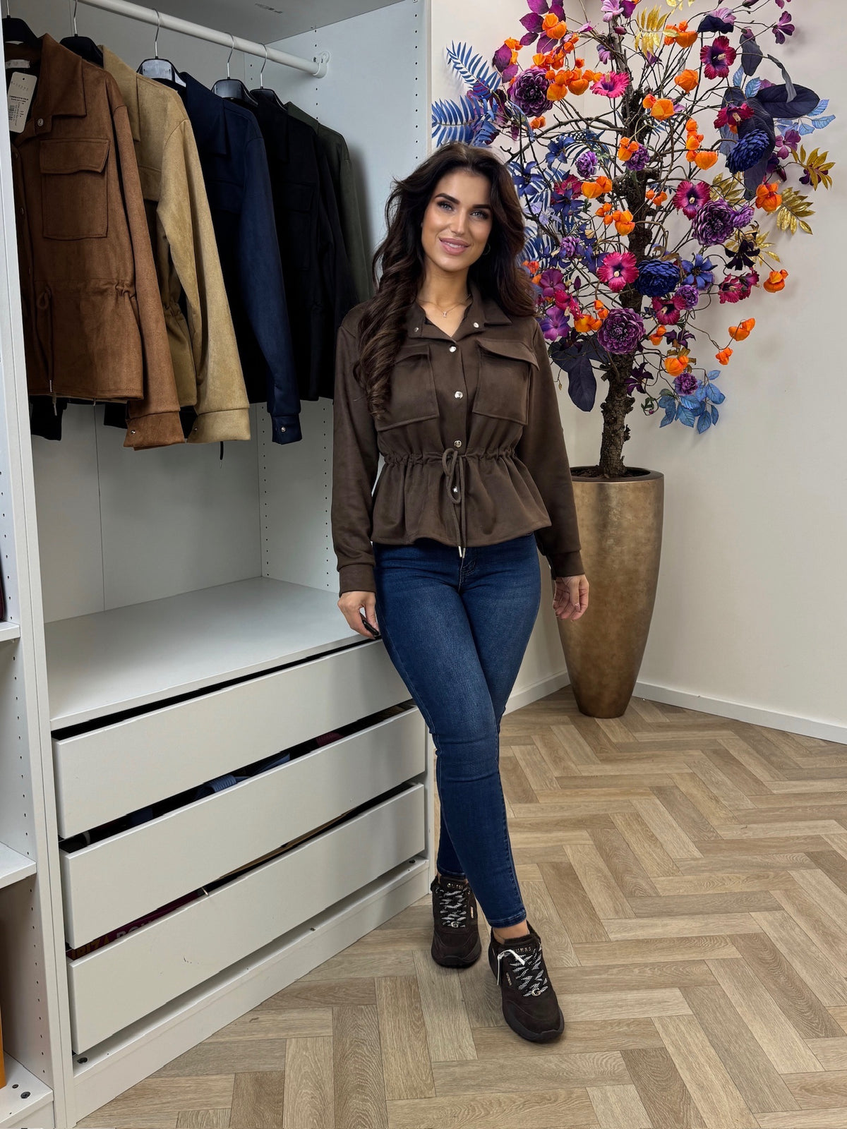 Suede Jacket Sita Choco