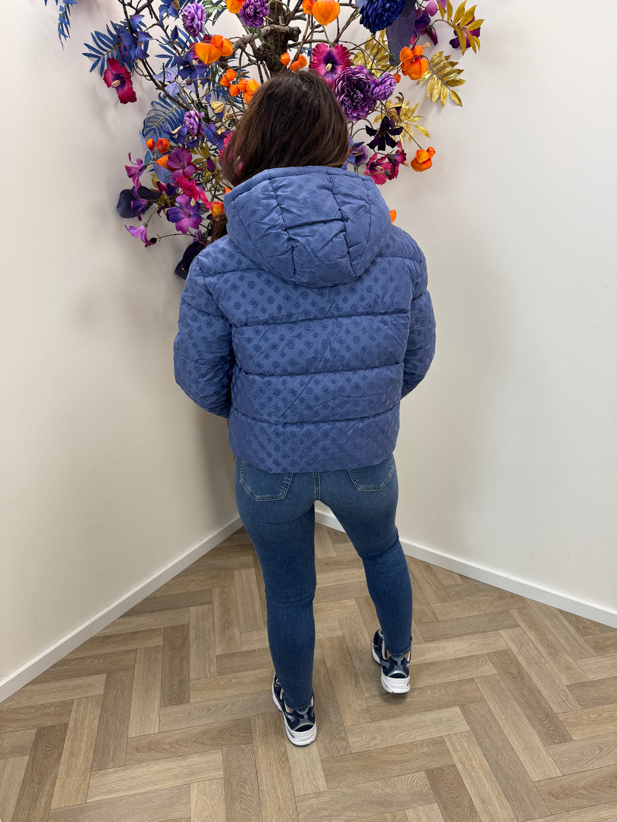 Puffer Jacket Daisy Logo Blue Guess 1450