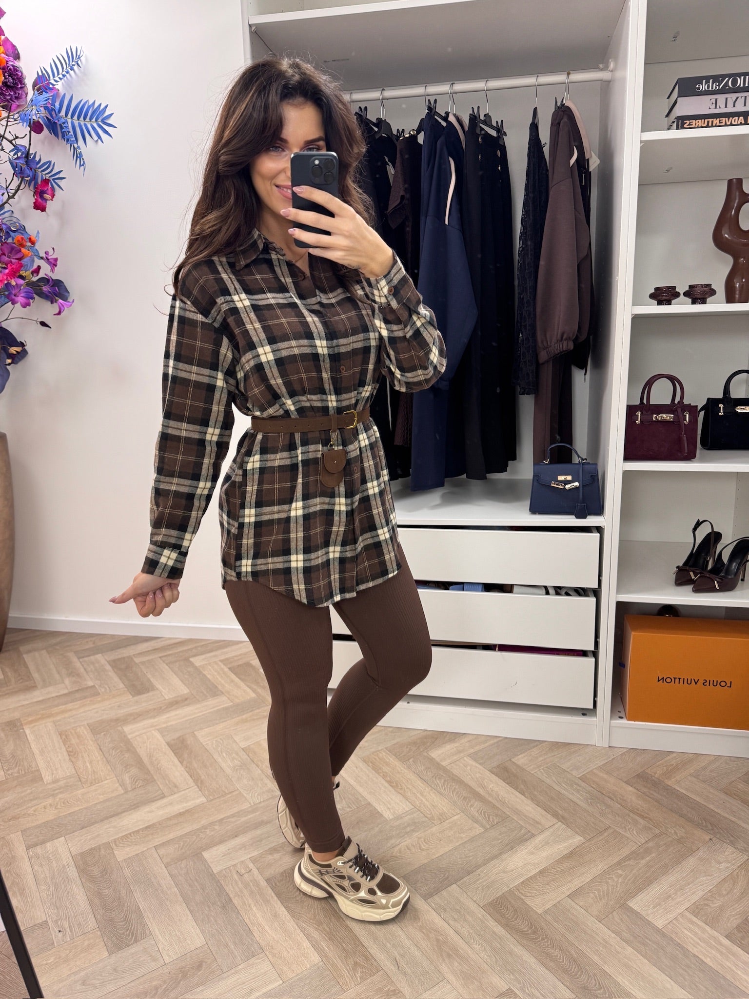 Blouse With Belt Ruit Choco H69785