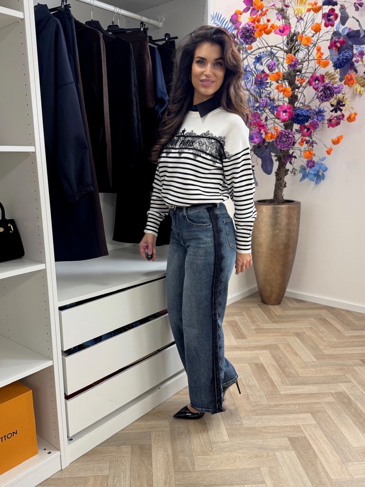 Trui Lace Paris White H2564