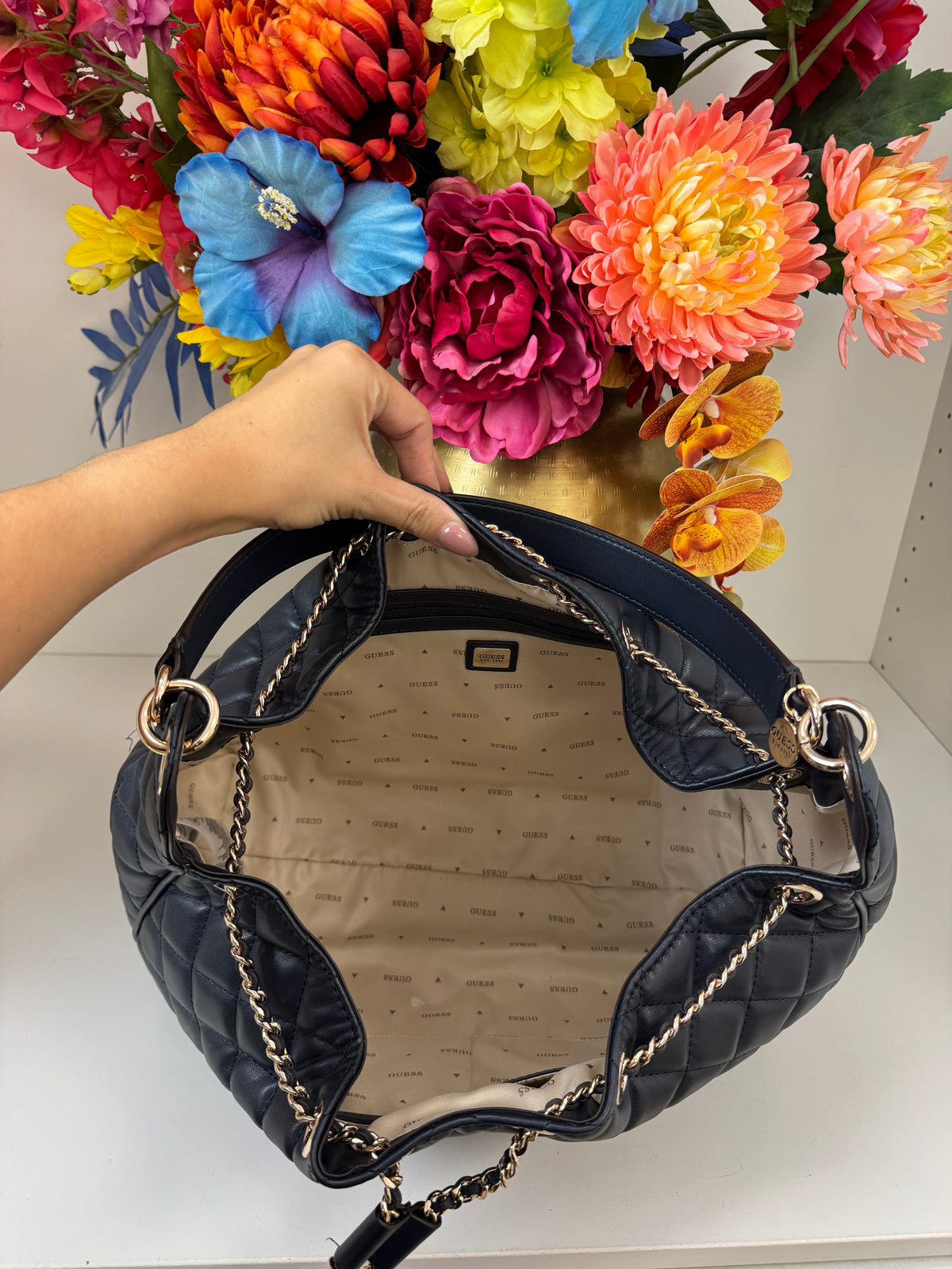 Hobo Bag Juliet Midnight Blue Guess 1387