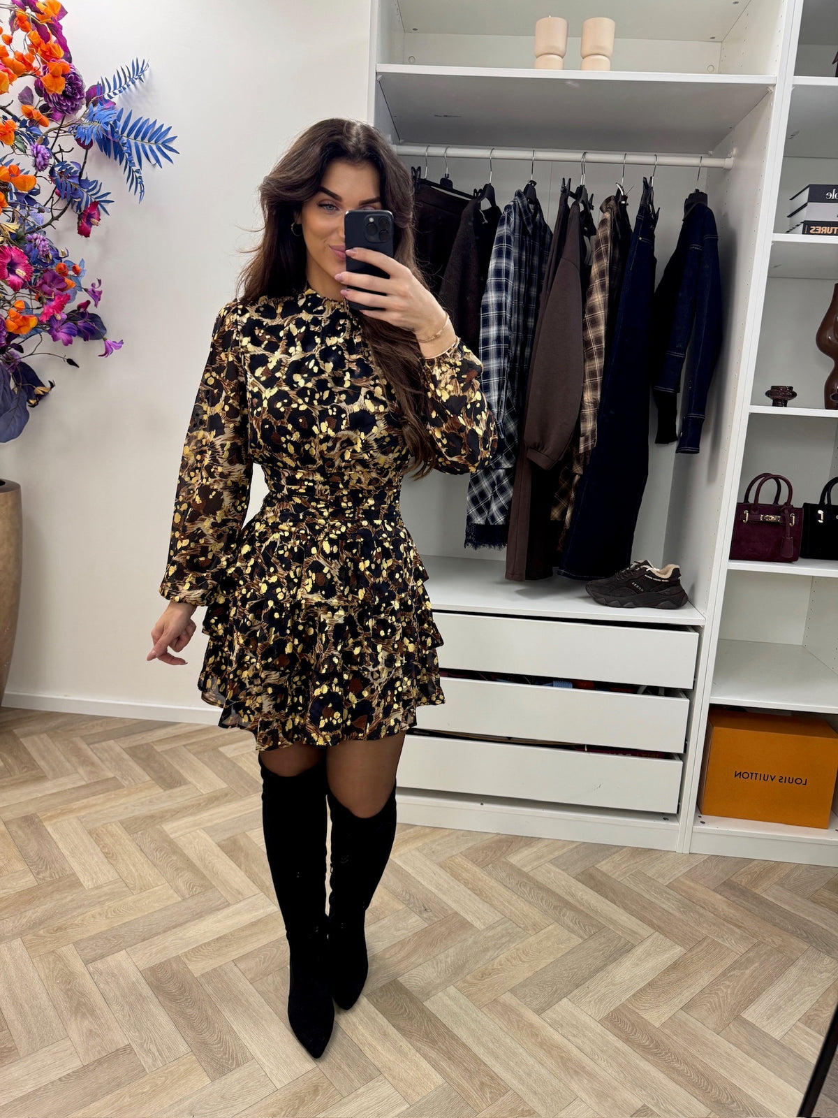 Dress Leopard Gold CY4478A