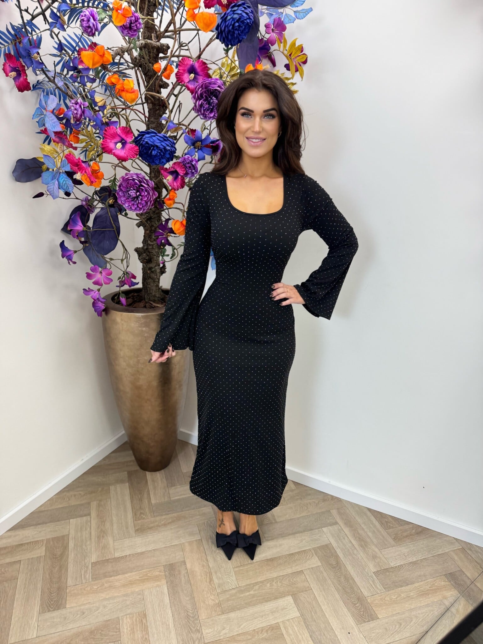 Long Dress Full mini Diamonds