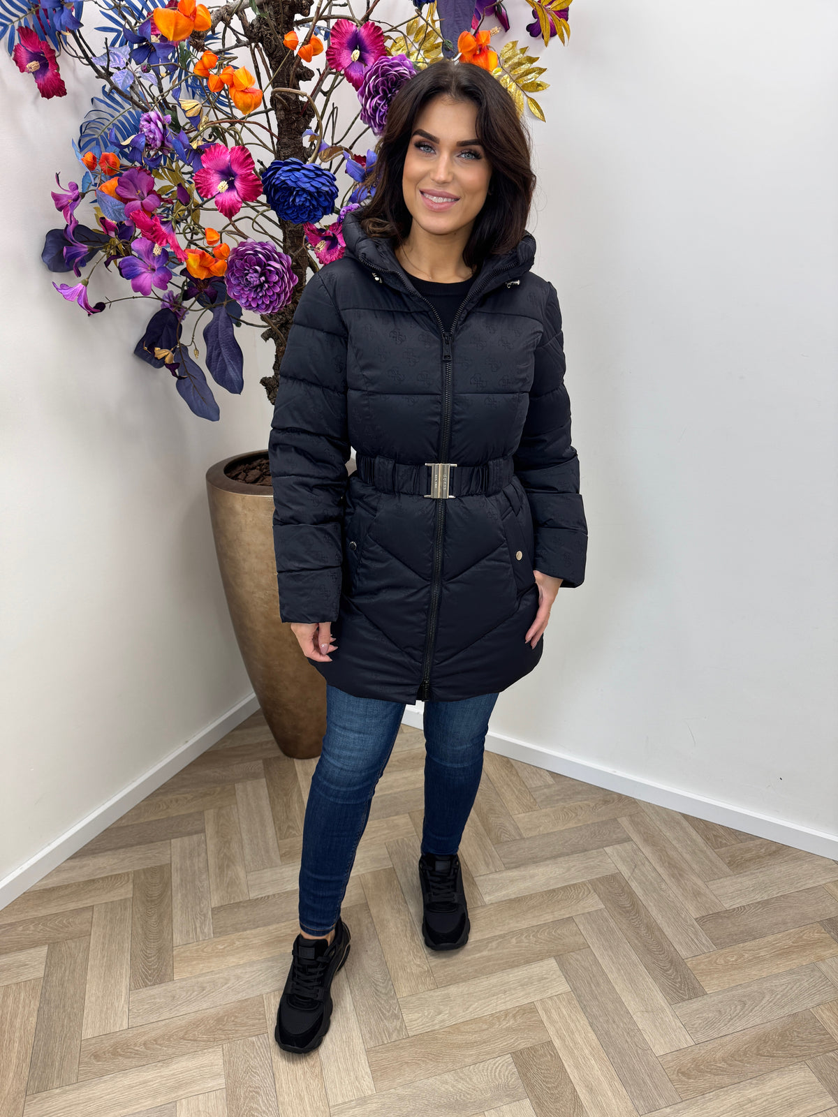 Jacket Imma Logo Black Guess 1471