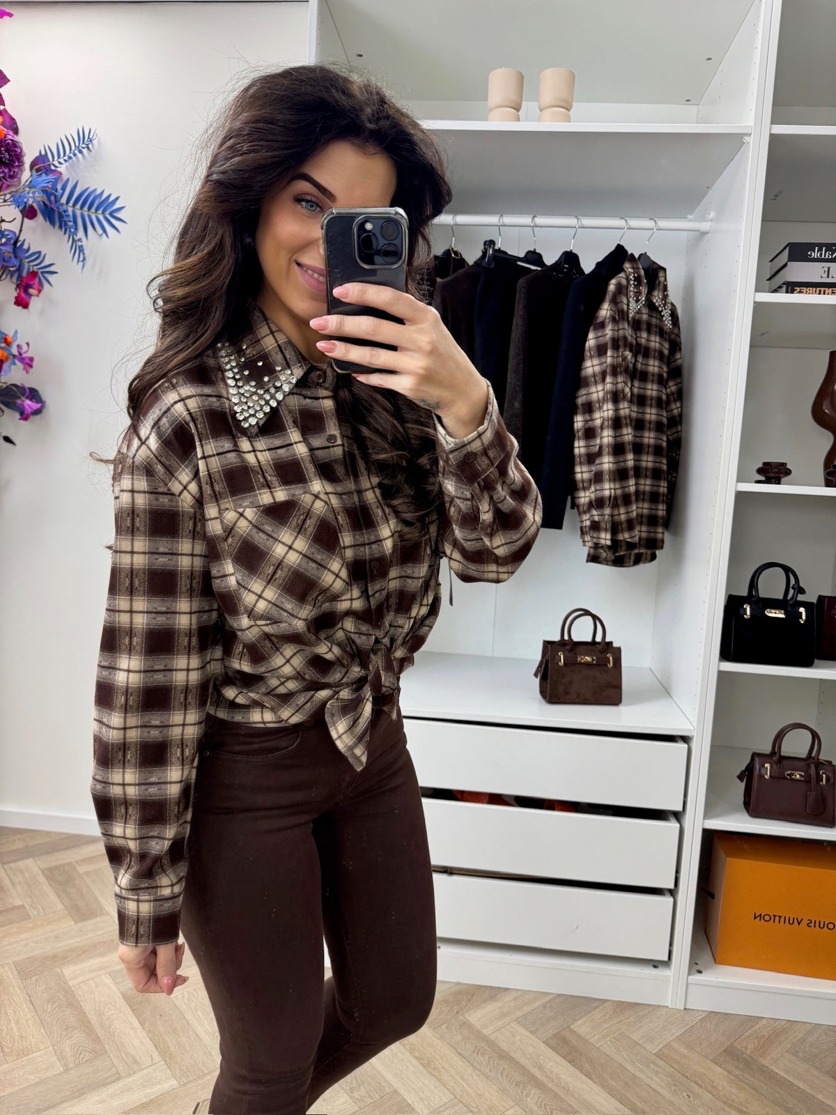 Blouse Felina Diamonds Choco EN141