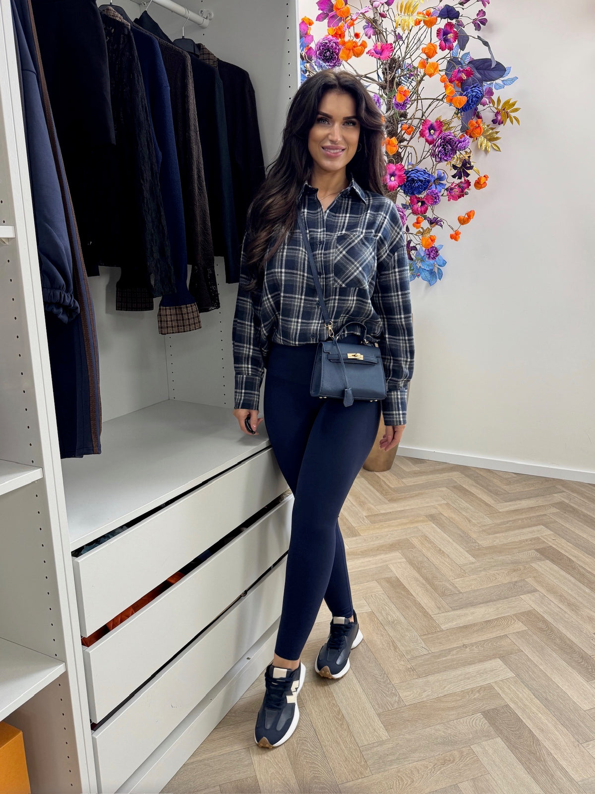 Ruit Blouse May Navy KD22036