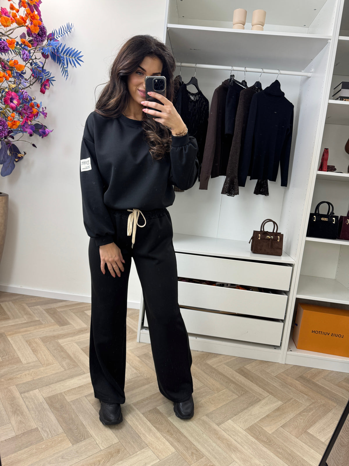 Joggingspak Embleem Black