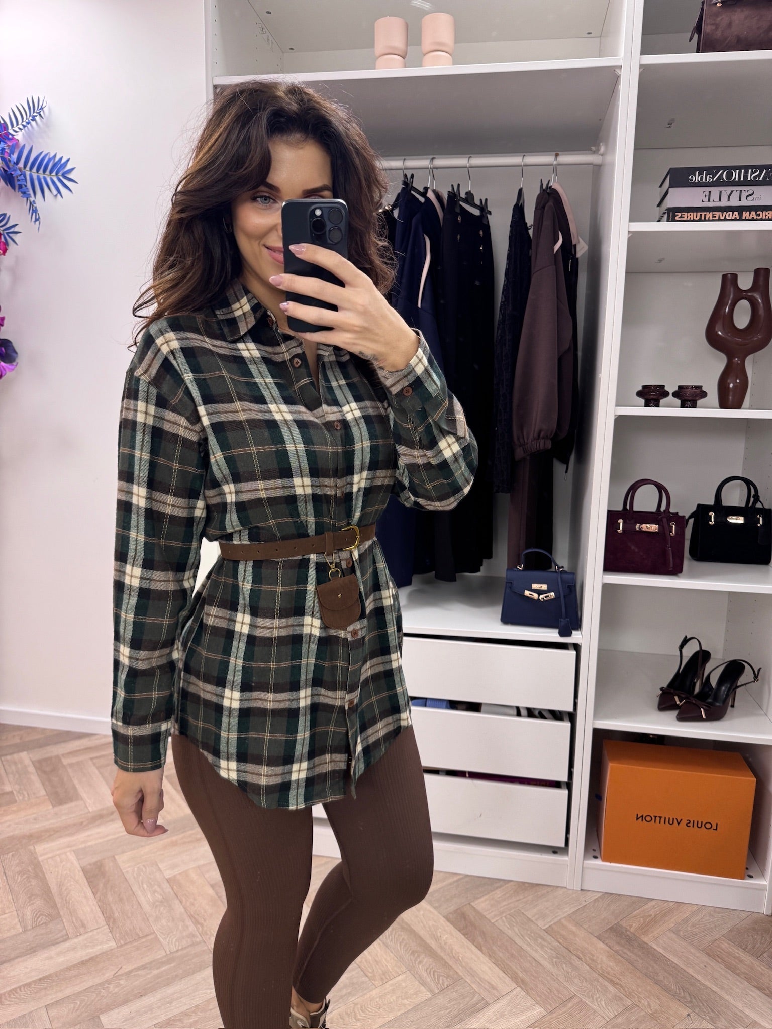 Blouse With Belt Ruit Army H69785
