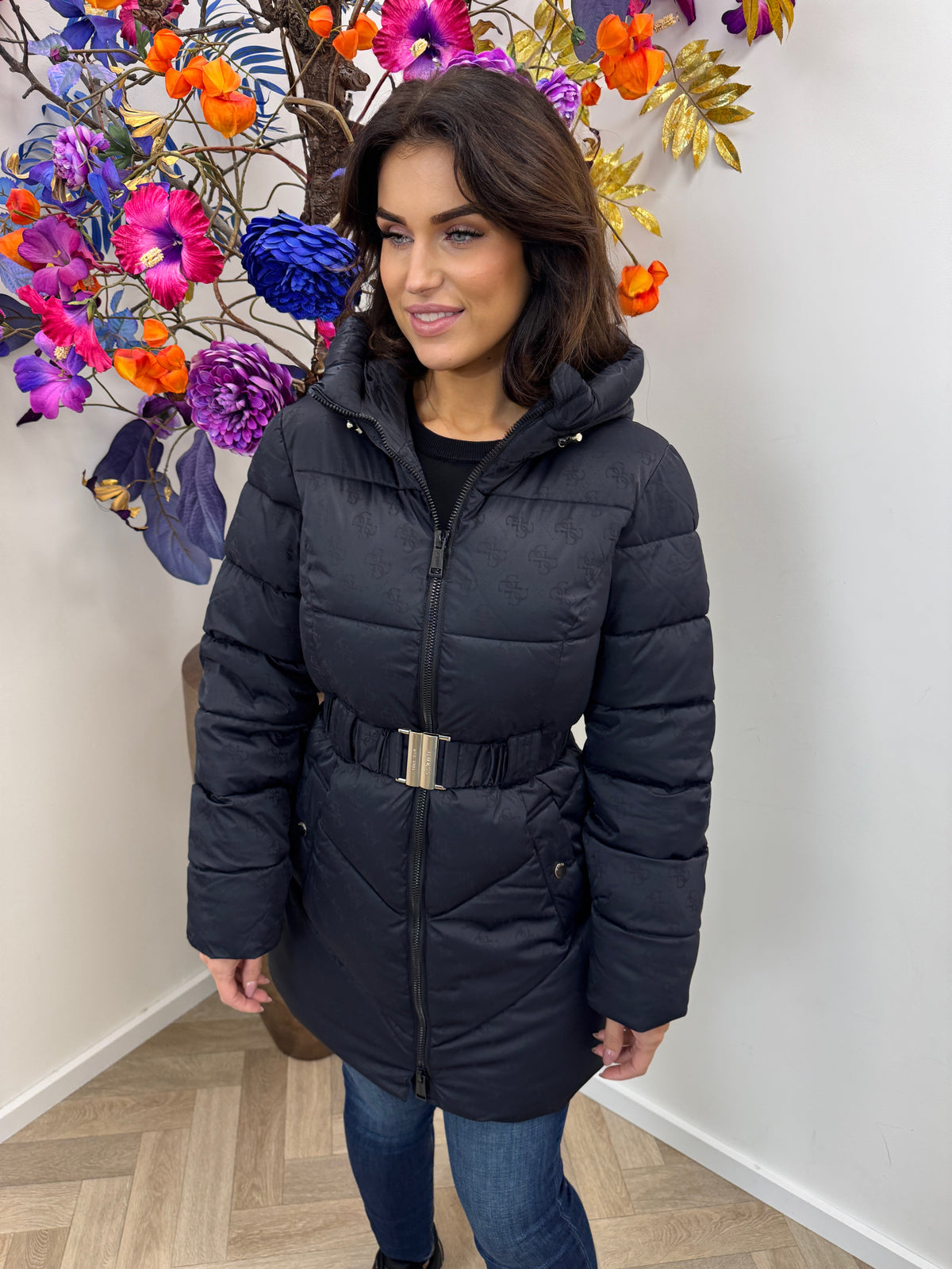 Jacket Imma Logo Black Guess 1471