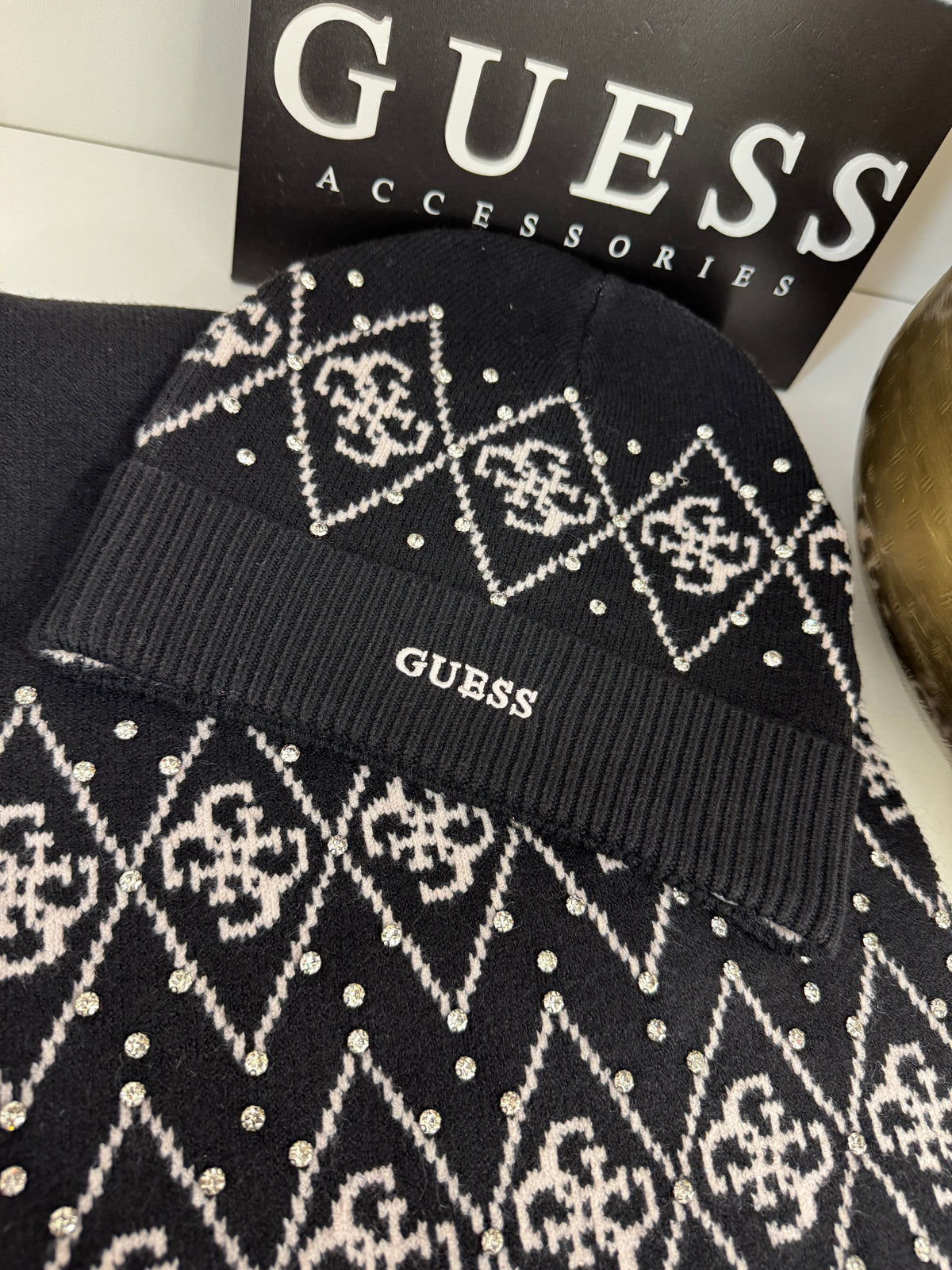 Beanie Lily 4G Black Guess 1424