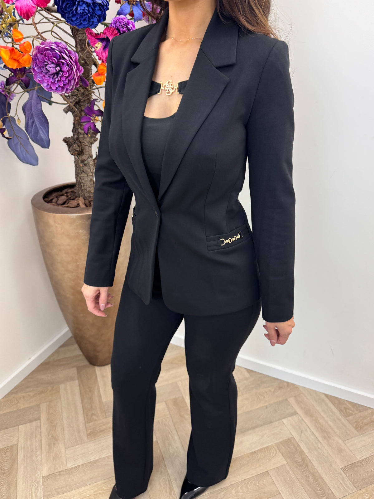 Blazer Wanda Chain Black Guess 1454