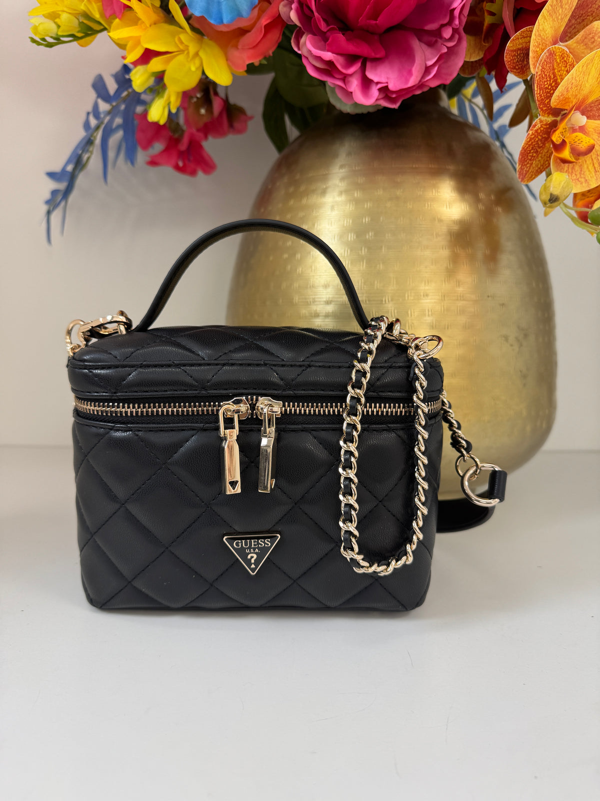 Crossbody Bag Juliet Black Guess 1389