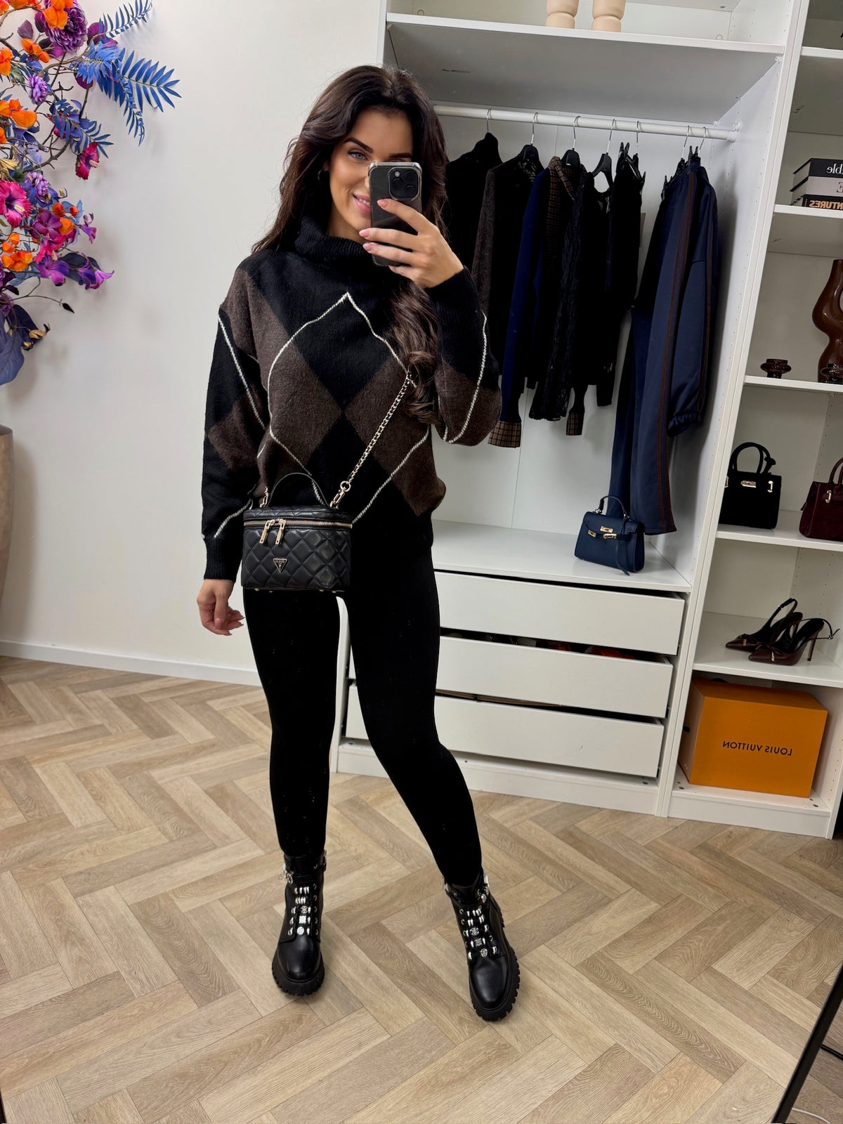 Trui Ruit Black 52268