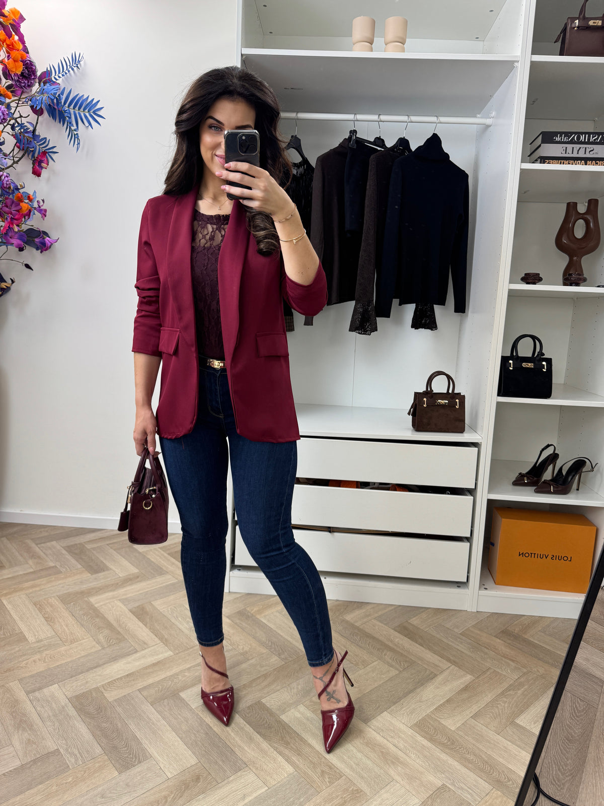 Smock Blazer Sunny Bordeaux
