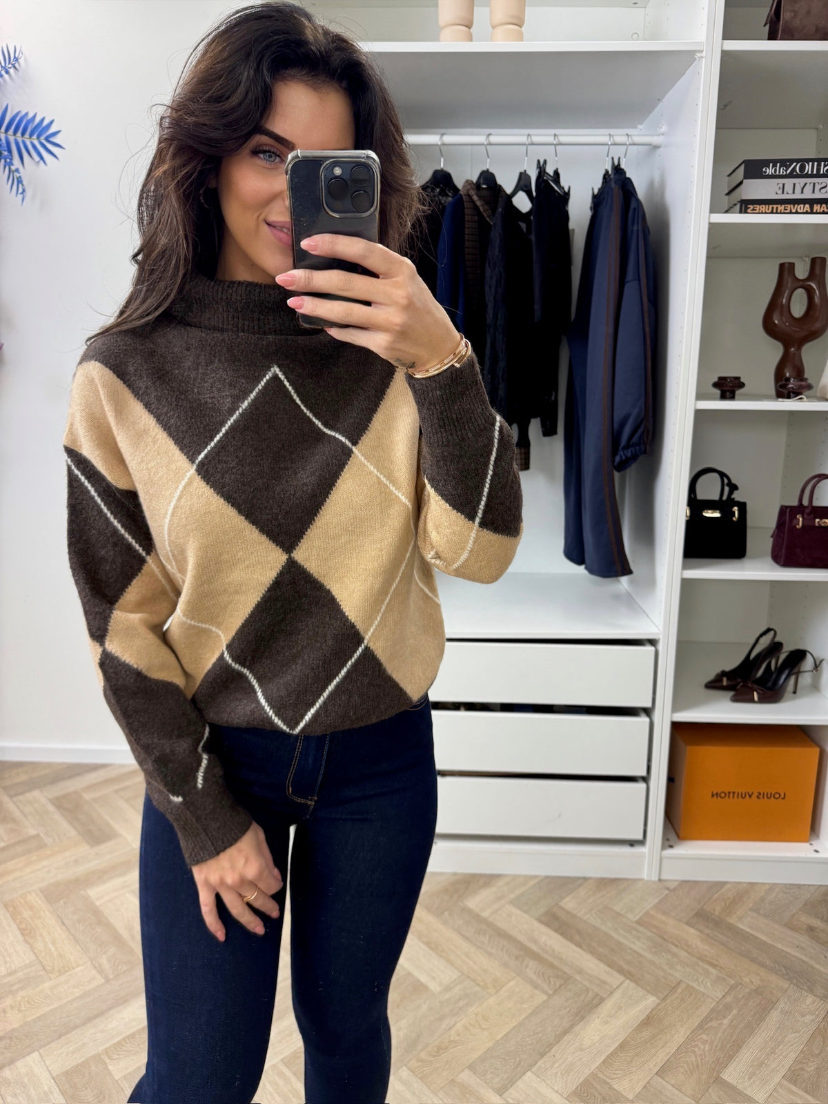 Trui Ruit Choco 52268