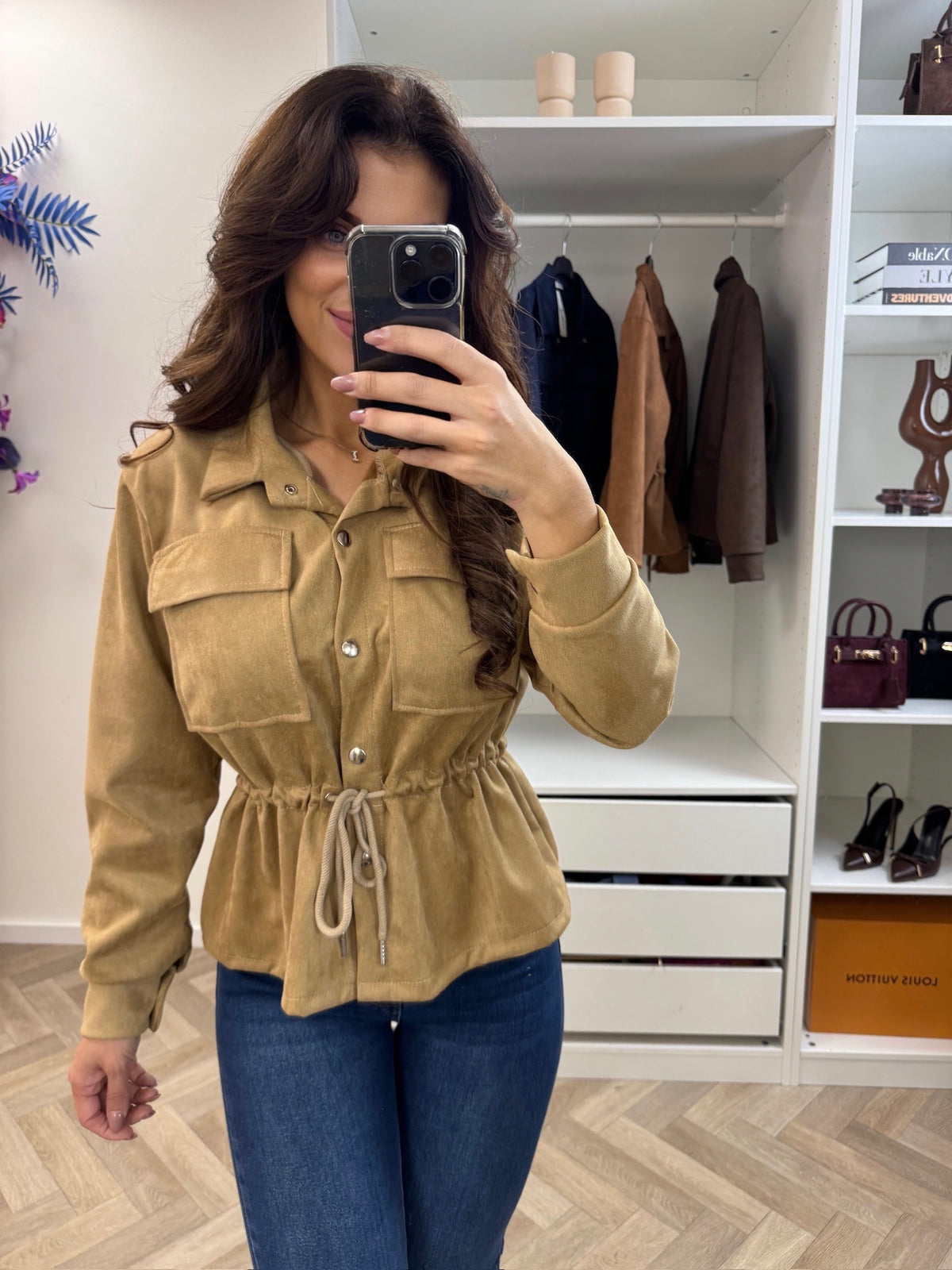 Suede Jacket Sita Beige