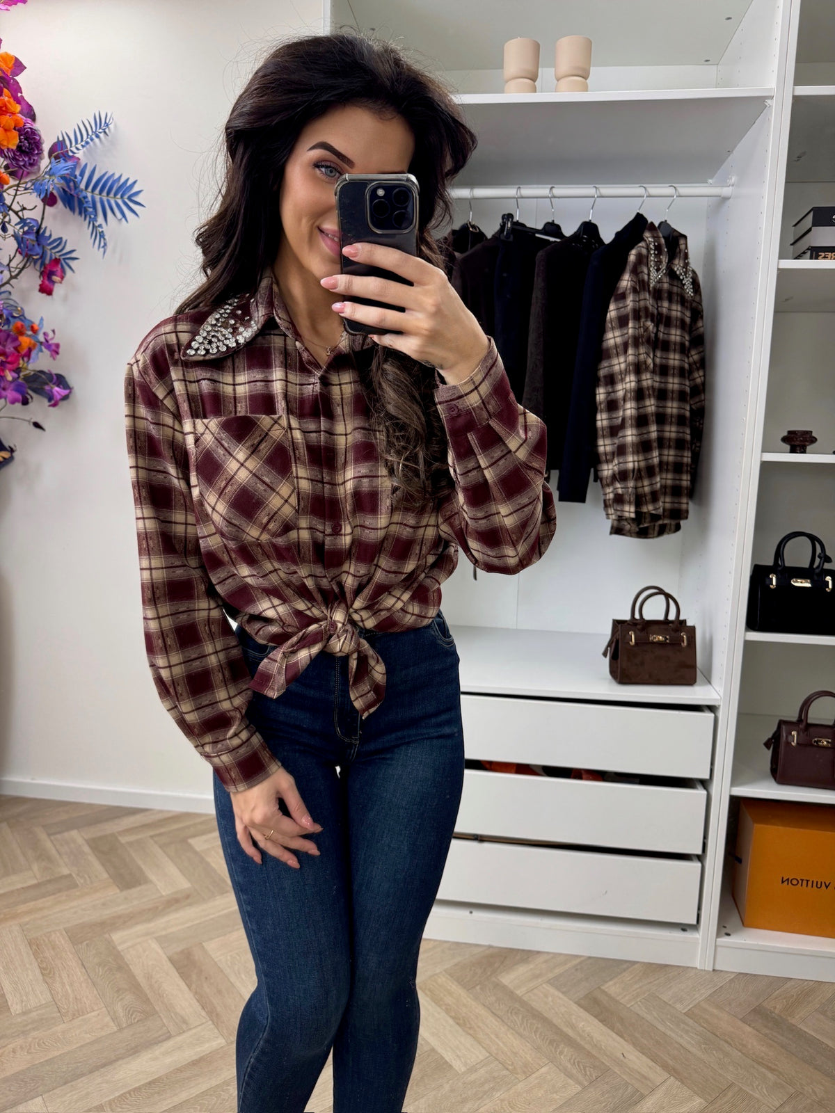 Blouse Felina Diamonds Bordeaux EN141